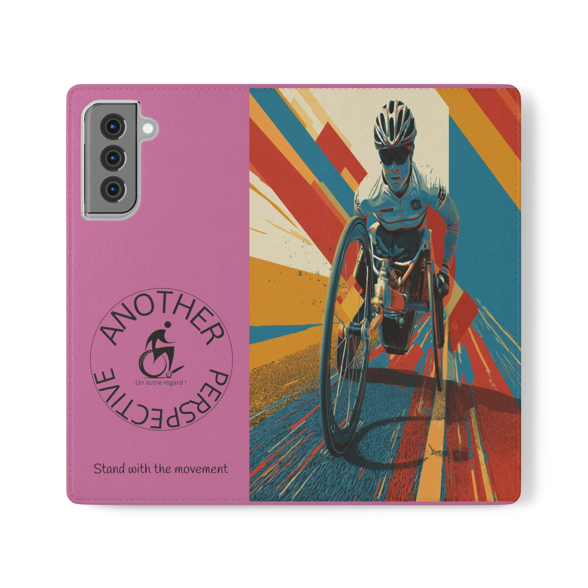 Inclusive Flip Cases for All Wheelchair, Phone Wallet, Strong & Stylish, Stand with the Movement, Perfect Gift, Everyday Use