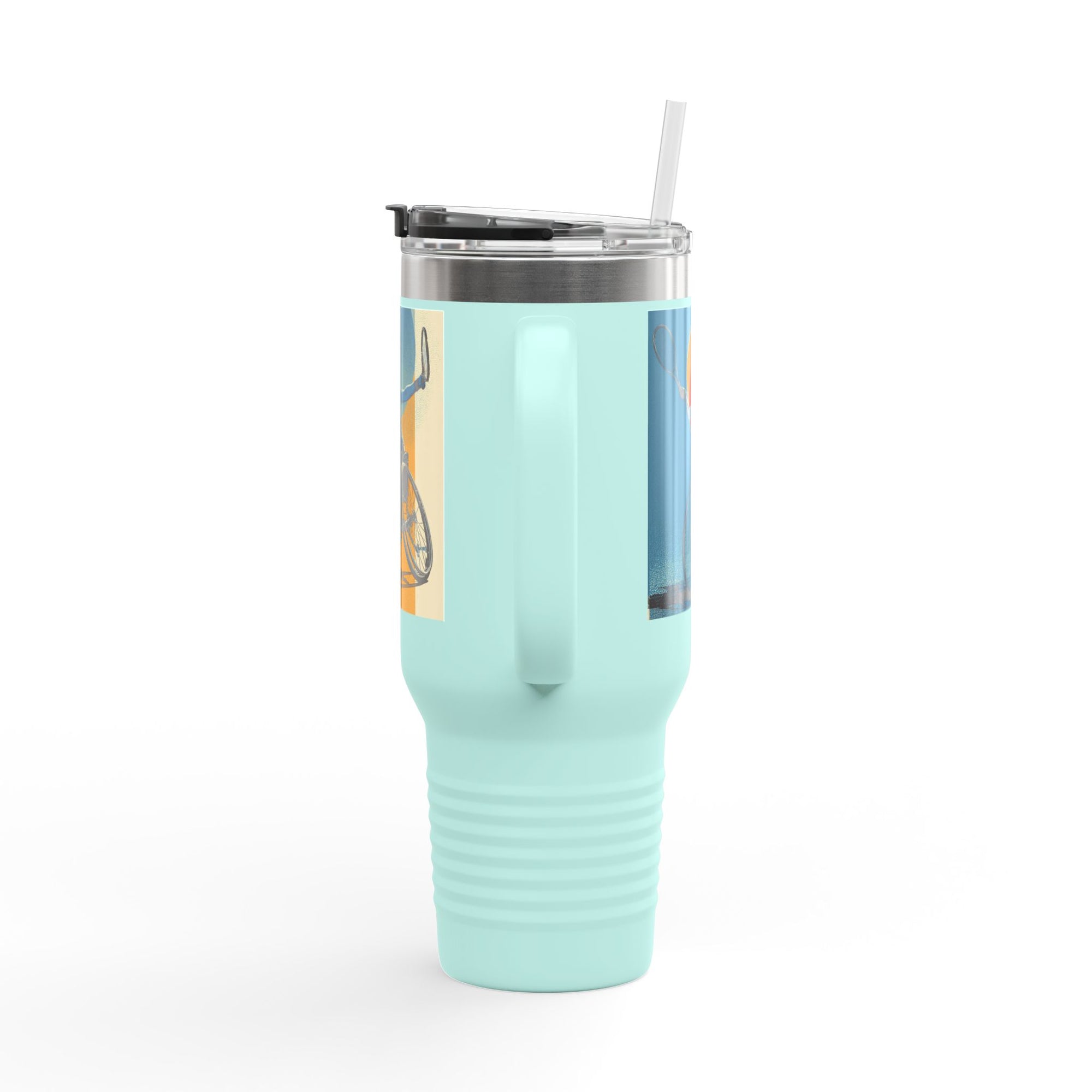 Vibrant Insulated Travel Mug, 40oz | Stylish Drinkware for Outdoor Adventures, Sports, Travel, Gifts