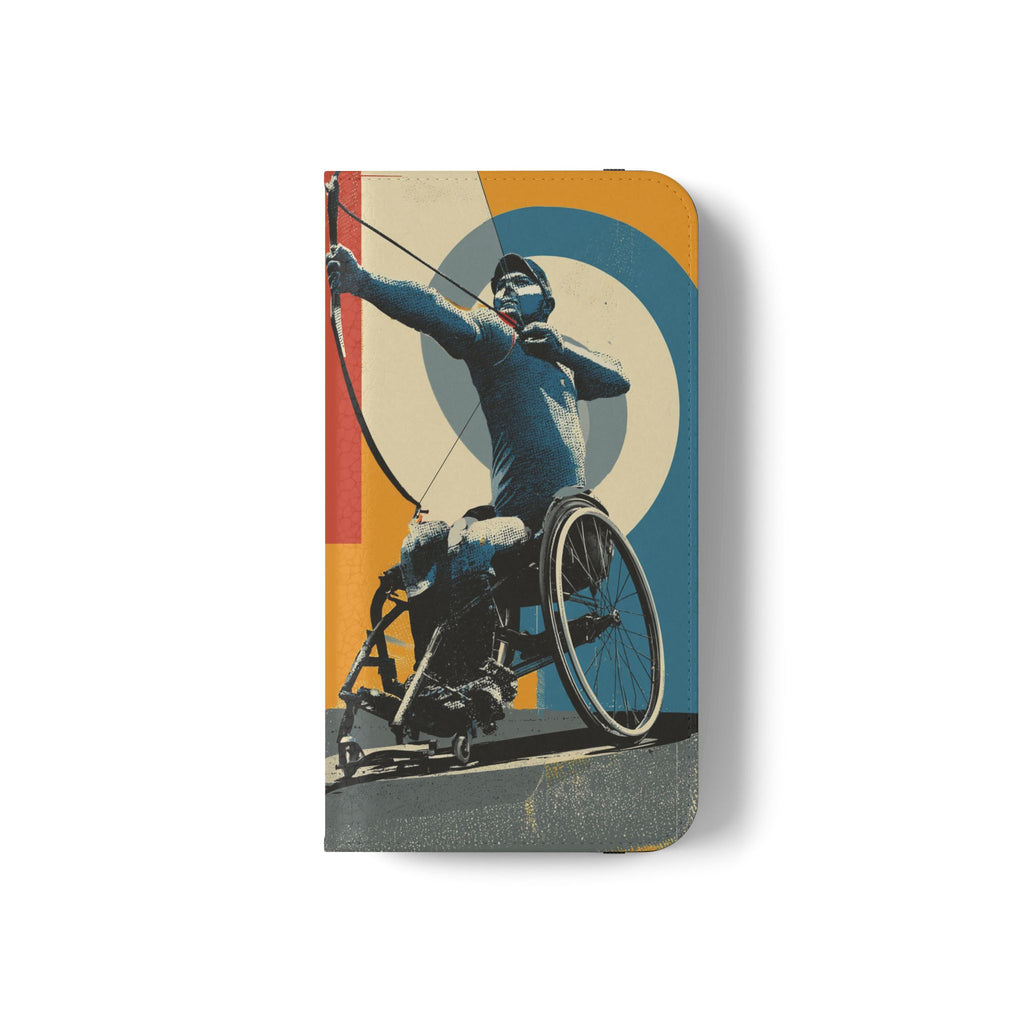 Sporty Flip Case for Athletes Archery, Phone Wallet Cover, Stylish Mobile Case, Perfect Gift for Sports Fans, Functional Design