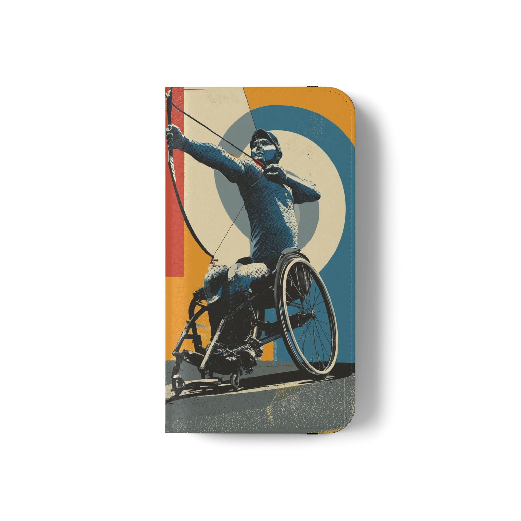 Sporty Flip Case for Athletes Archery, Phone Wallet Cover, Stylish Mobile Case, Perfect Gift for Sports Fans, Functional Design