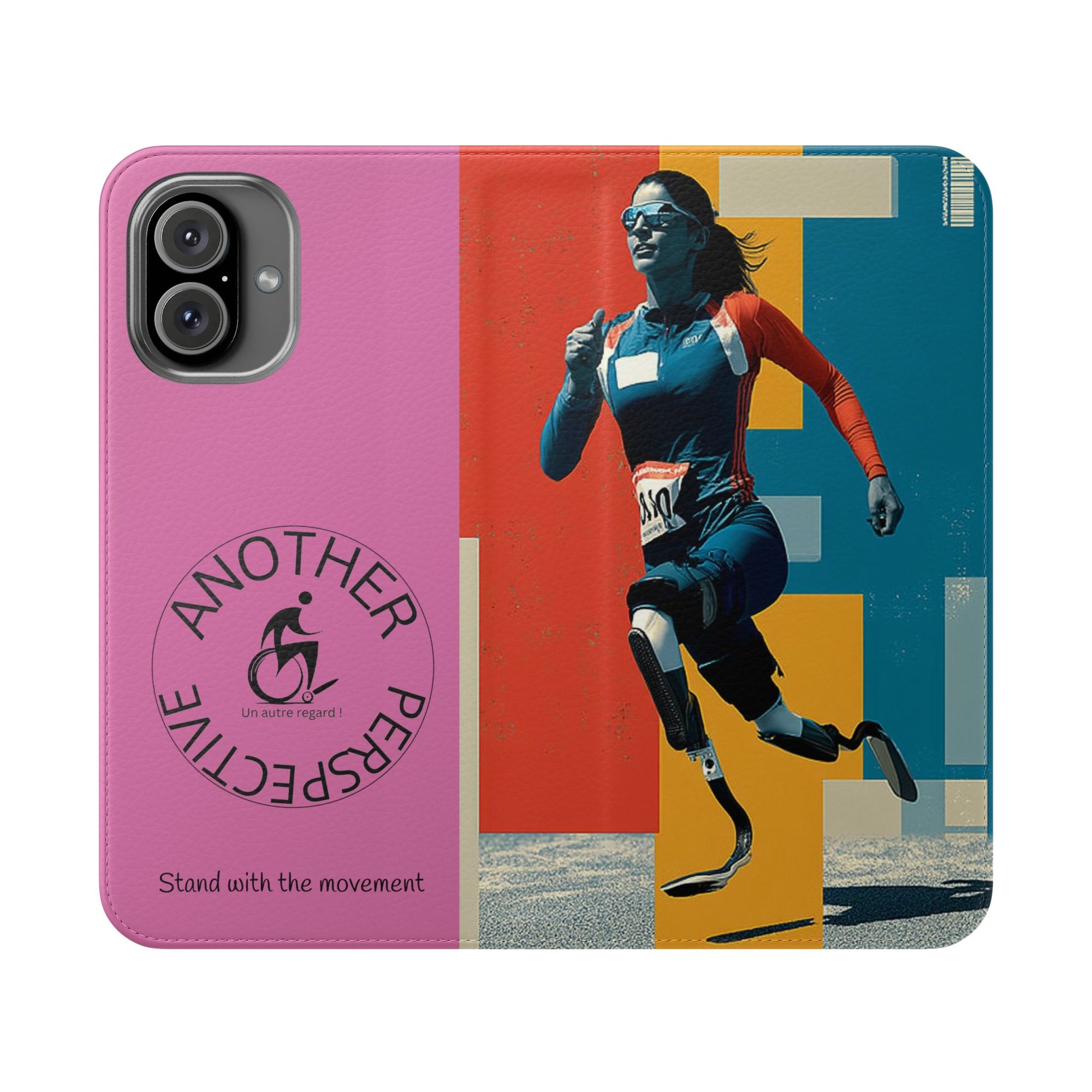 Empowering Flip Cases for Smartphones Course| Stand with the Movement, Stylish Phone Cover, Unique Gift, Inclusive Design, Support Accessibility