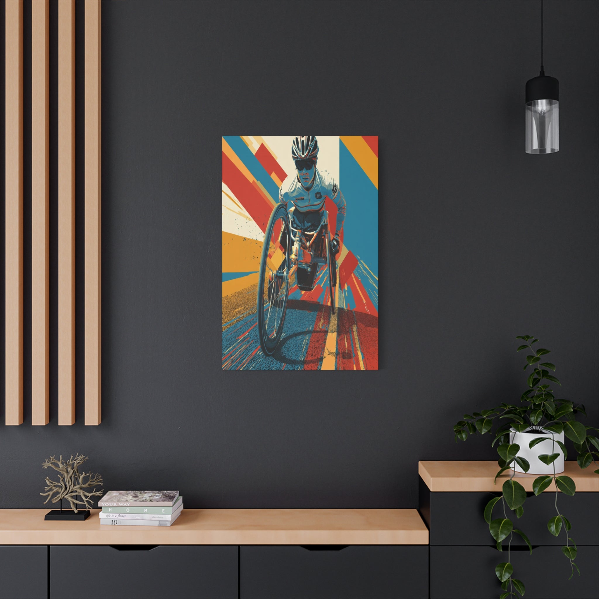 Empowering Wheelchair Athlete Canvas Art, Inspirational Wall Decor, Motivational Home Decor, Unique Gift for Sports Enthusiasts, [...]