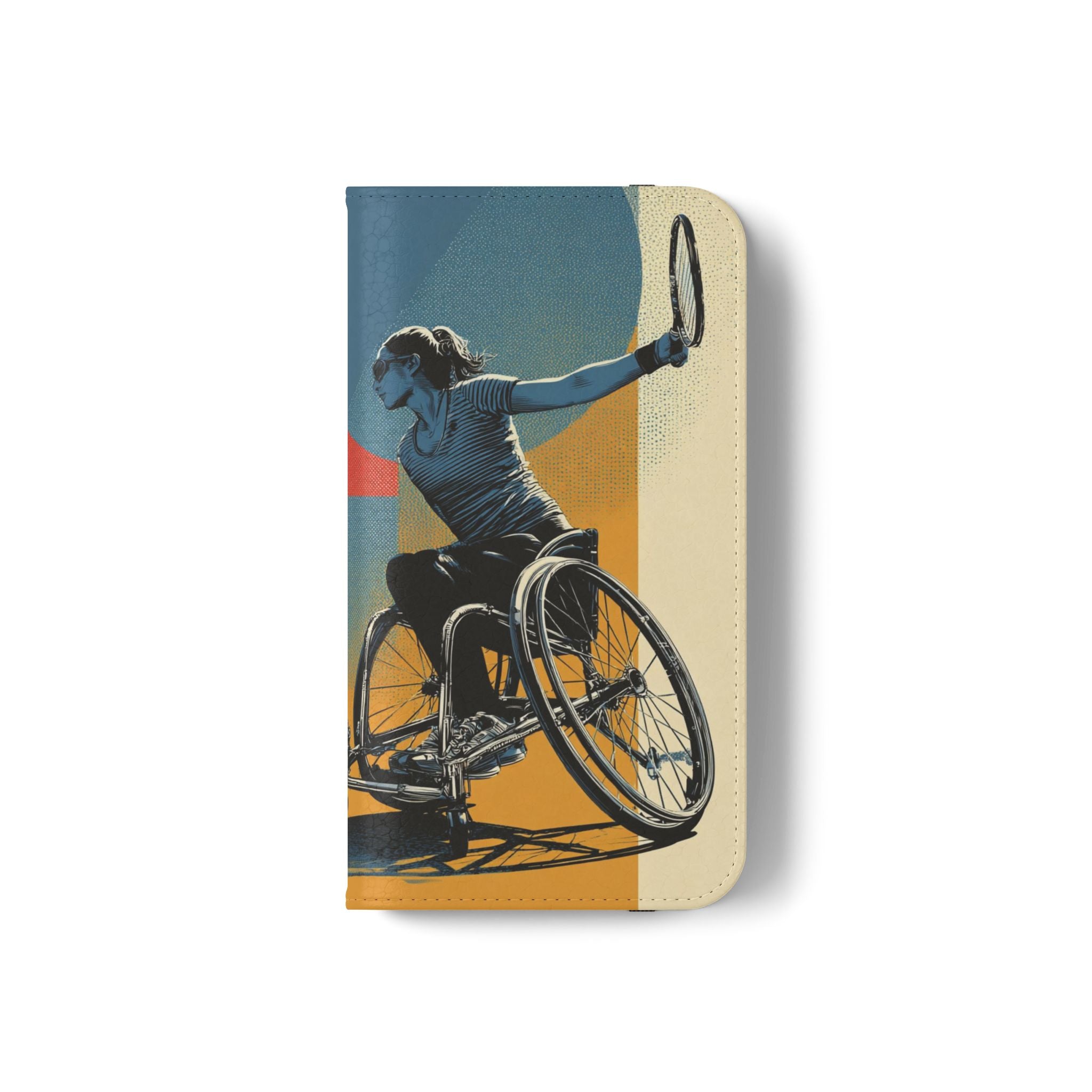 Sporty Flip Case for Athletes Tennis, Phone Wallet Cover, Stylish Mobile Case, Perfect Gift for Sports Fans, Functional Design