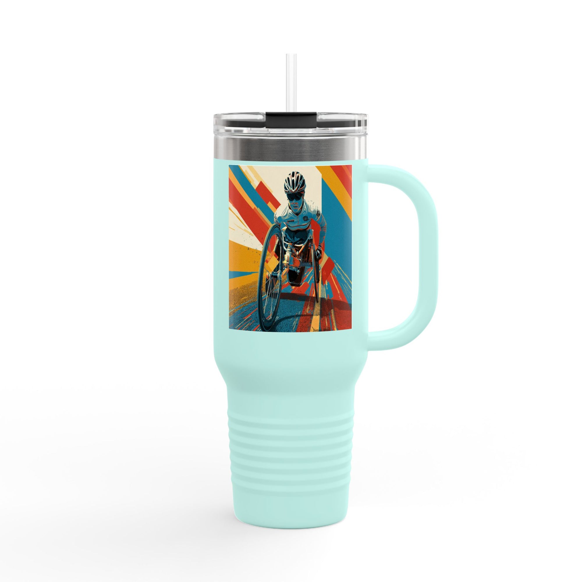 Vibrant Insulated Travel Mug, 40oz | Stylish Drinkware for Outdoor Adventures, Sports, Travel, Gifts