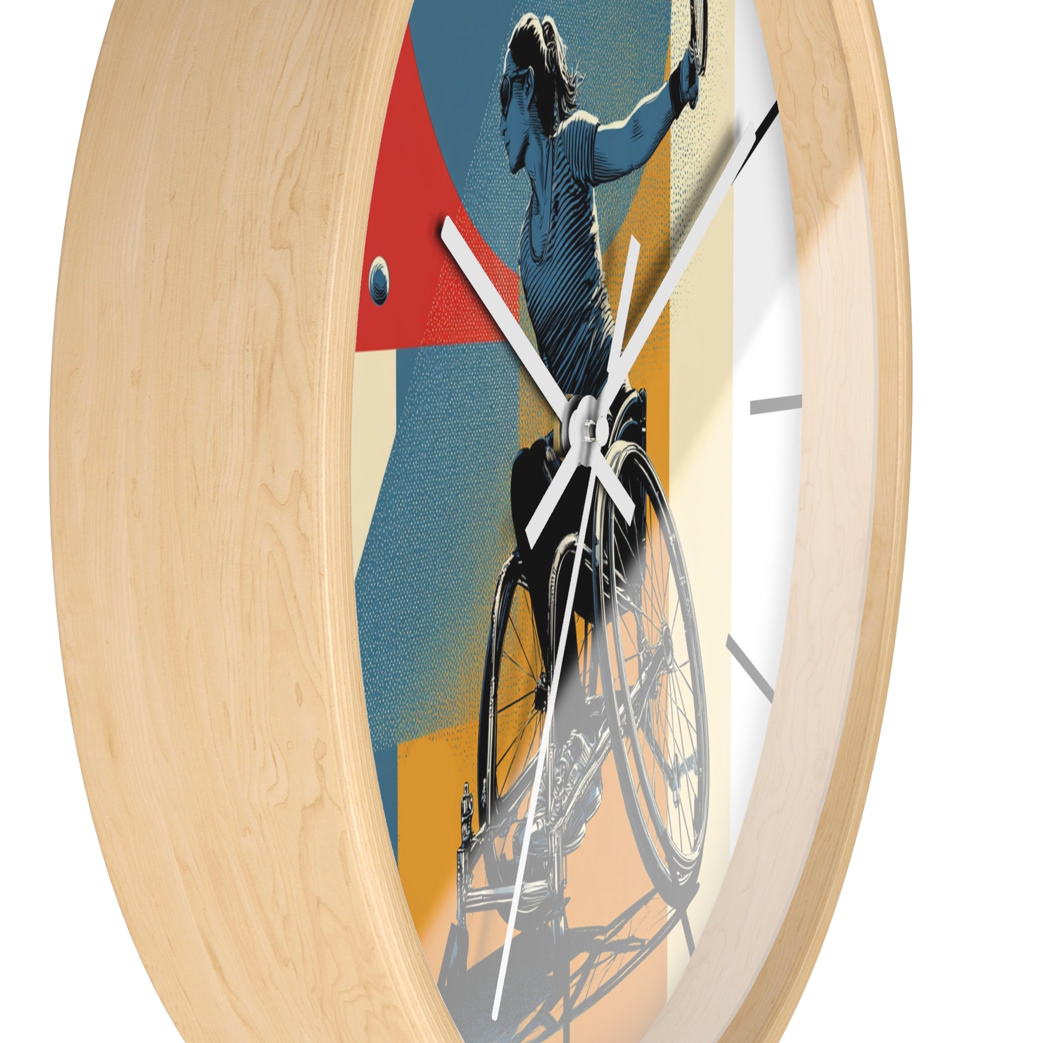 Motivational Sports Tennis Wall Clock, Inspirational Decor for Athletes, Fitness Gift, Perfect for Home Gym, Competition, or Office