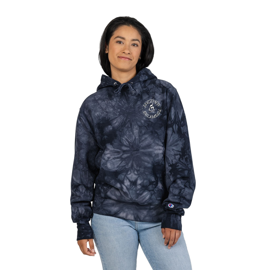 Unisex Tie-Dye Hoodie with Embroidery, Cozy Casual Wear, Perfect for Gifting, Trendy Hoodie, Everyday Style