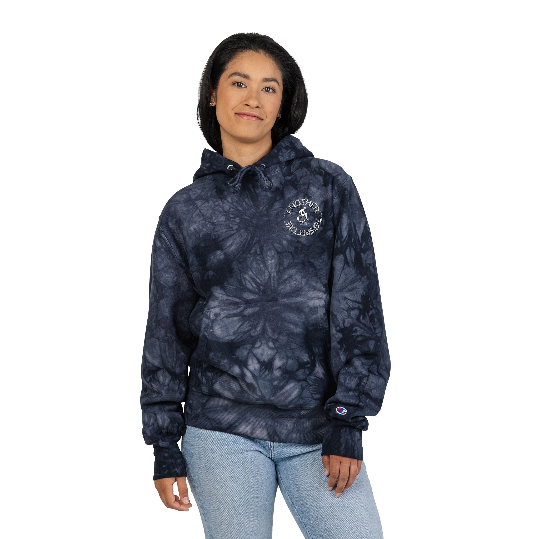 Unisex Tie-Dye Hoodie with Embroidery, Cozy Casual Wear, Perfect for Gifting, Trendy Hoodie, Everyday Style
