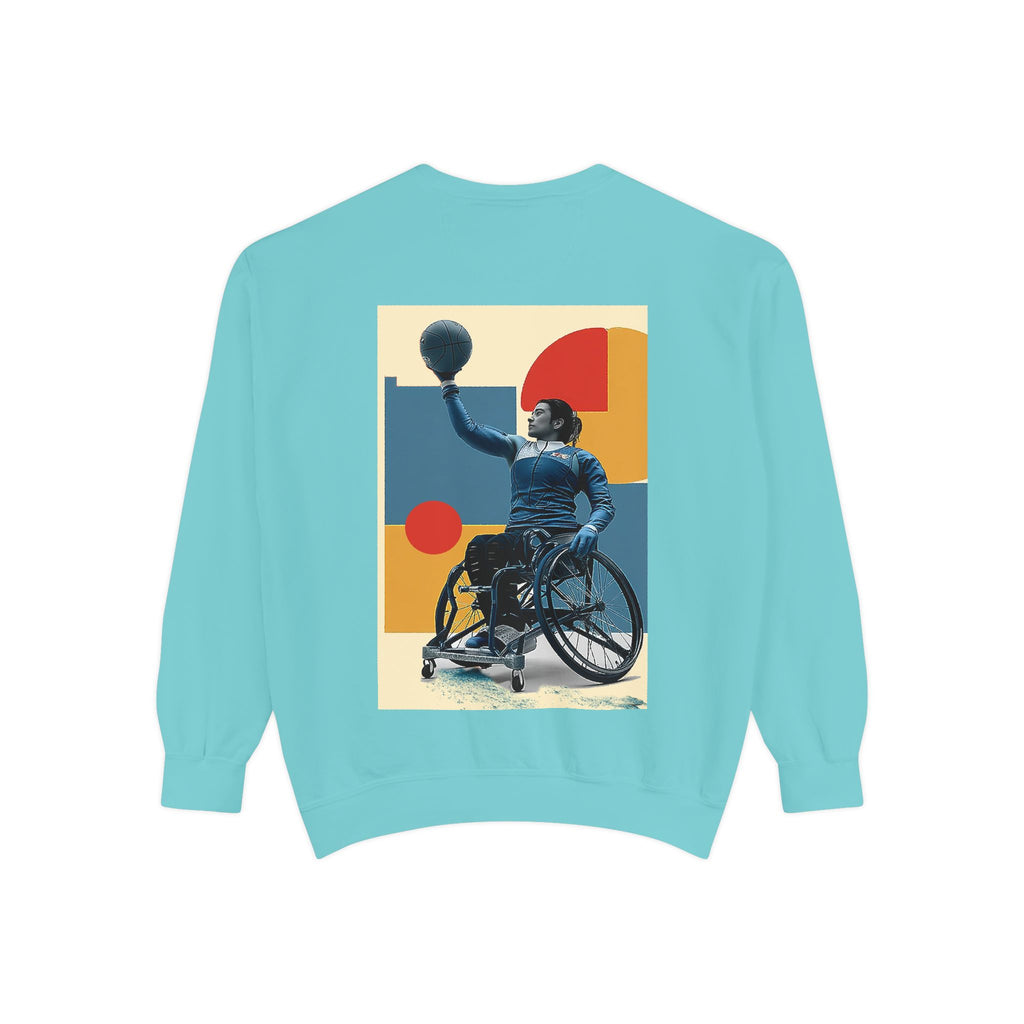 Inspirational Unisex Sweatshirt - Motivational Sports Basket Design | Perfect for Coaches, Athletes, Gifts, Casual Wear, and Events