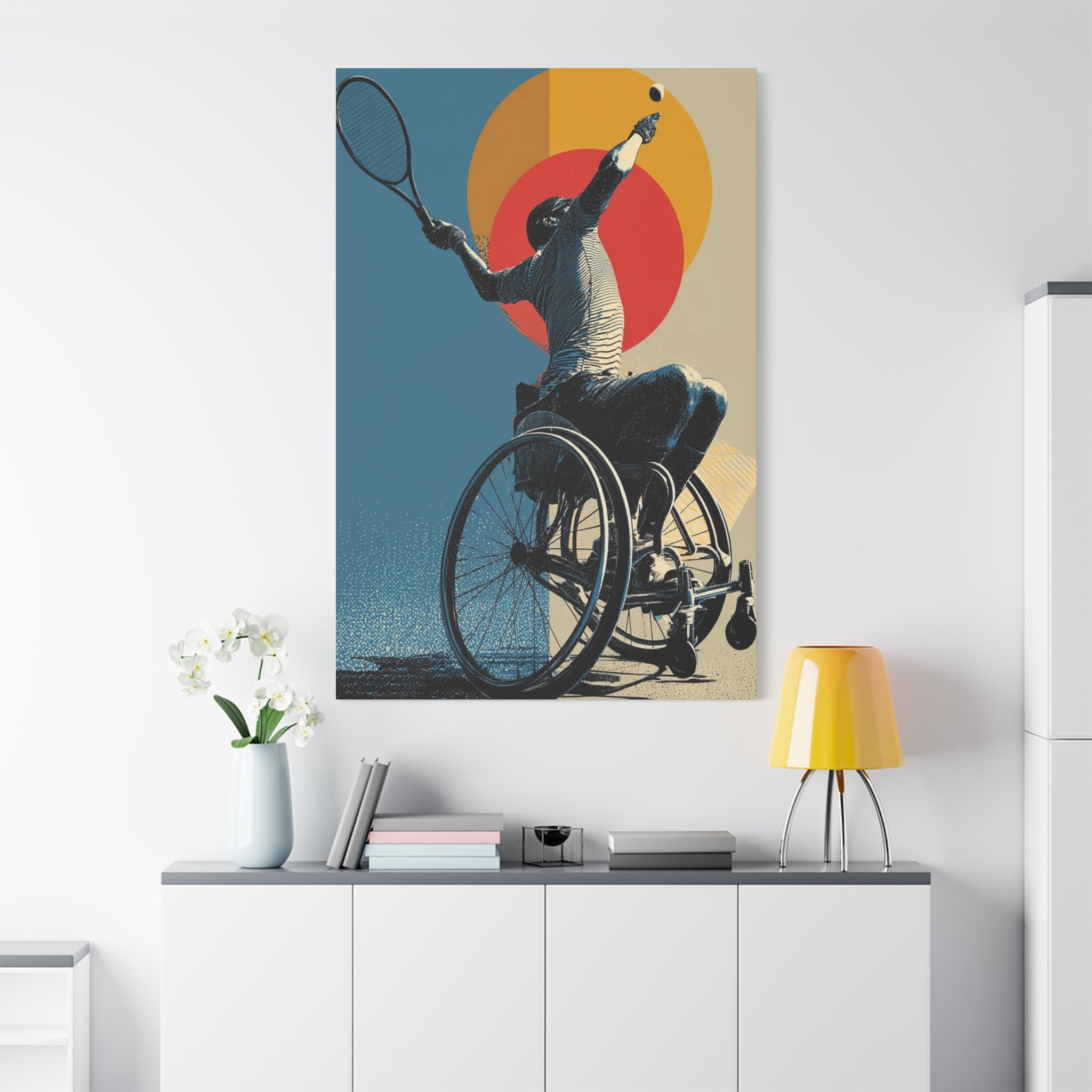 Empowering Wheelchair Tennis Canvas Art, Inspirational Wall Decor, Motivational Home Decor, Unique Gift for Sports Enthusiasts, [...]