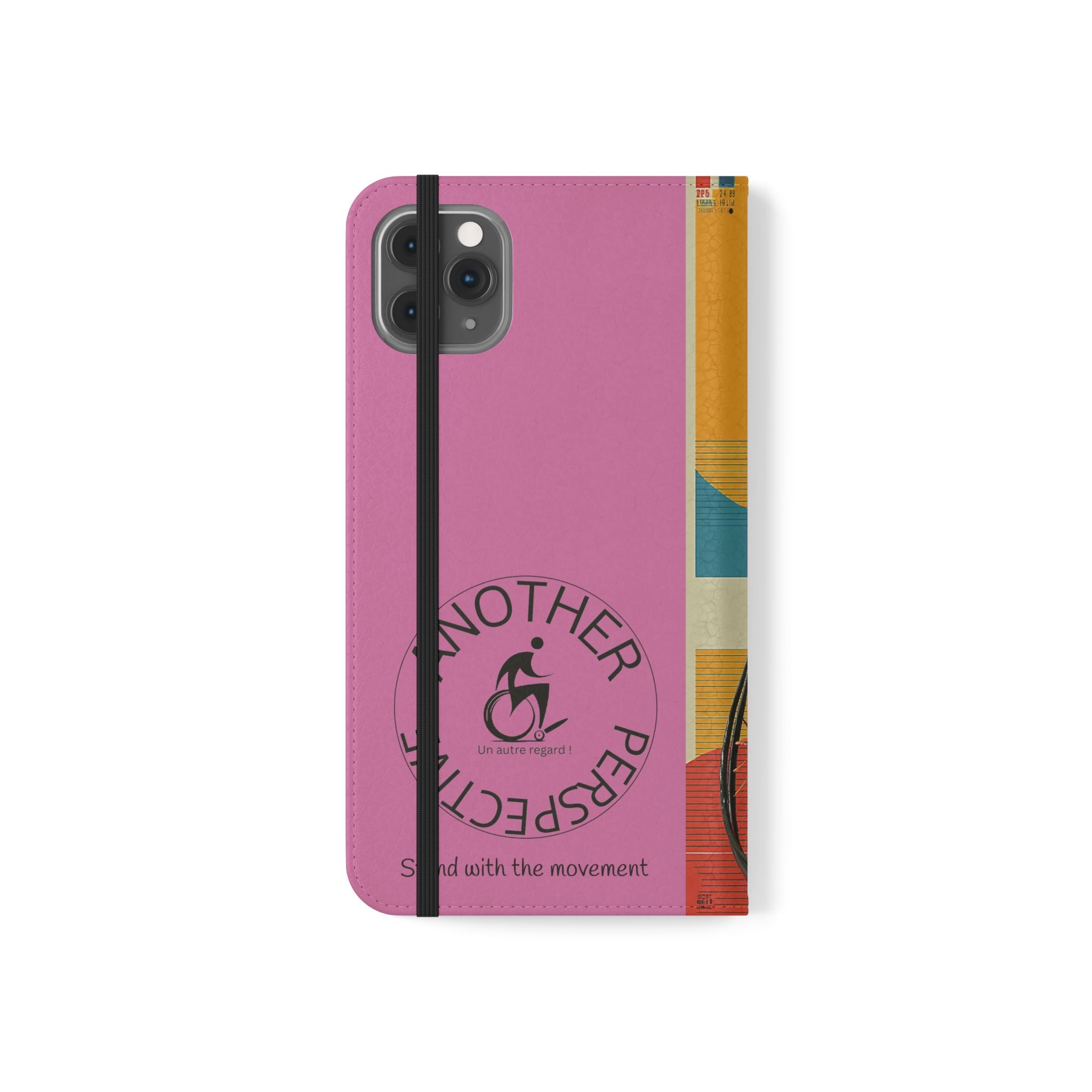 Sporty Flip Case for Wheelchair Basket Athletes, Phone Cover, Active Lifestyle Accessory, Gift for Sports Lovers, Personalized Case