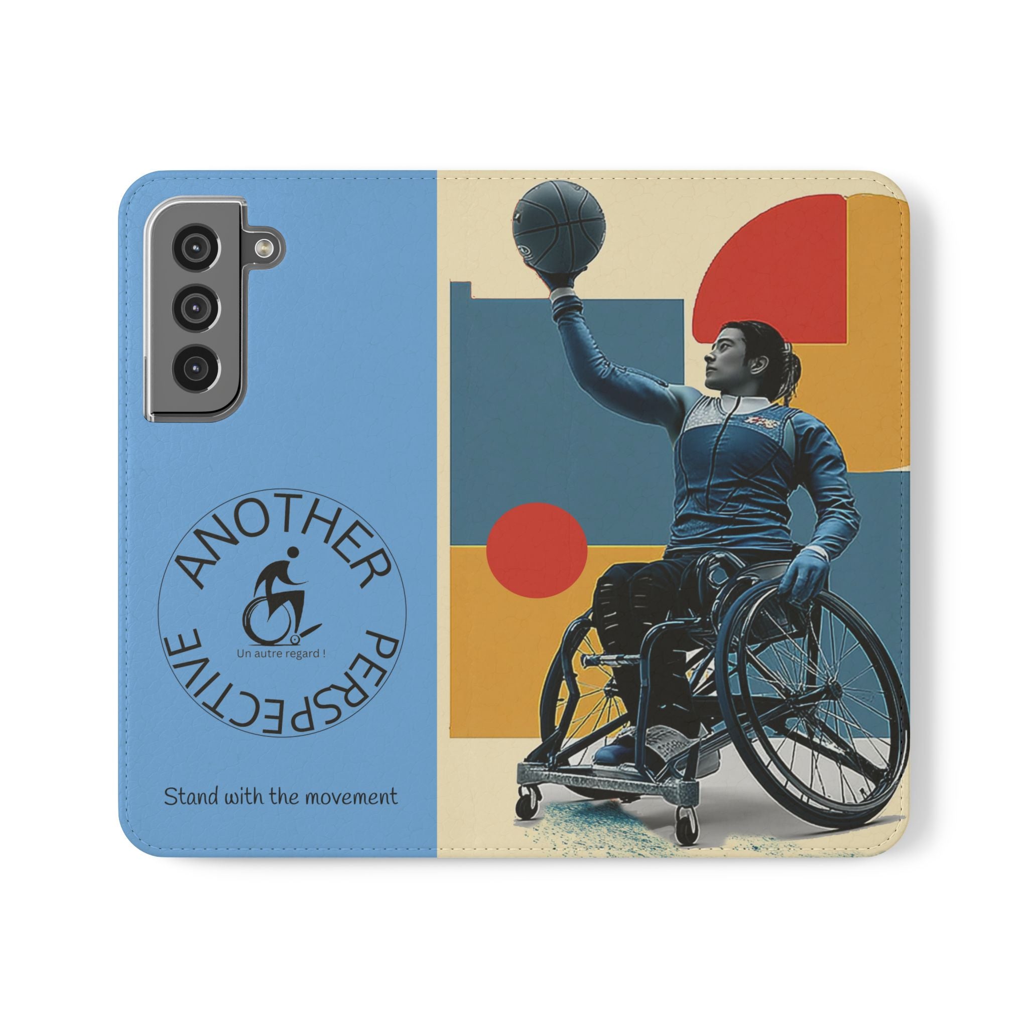 Adaptive Flip Cases for Empowerment, Wheelchair Basketball, Disability Awareness, Inspirational Gifts, Supportive Accessories