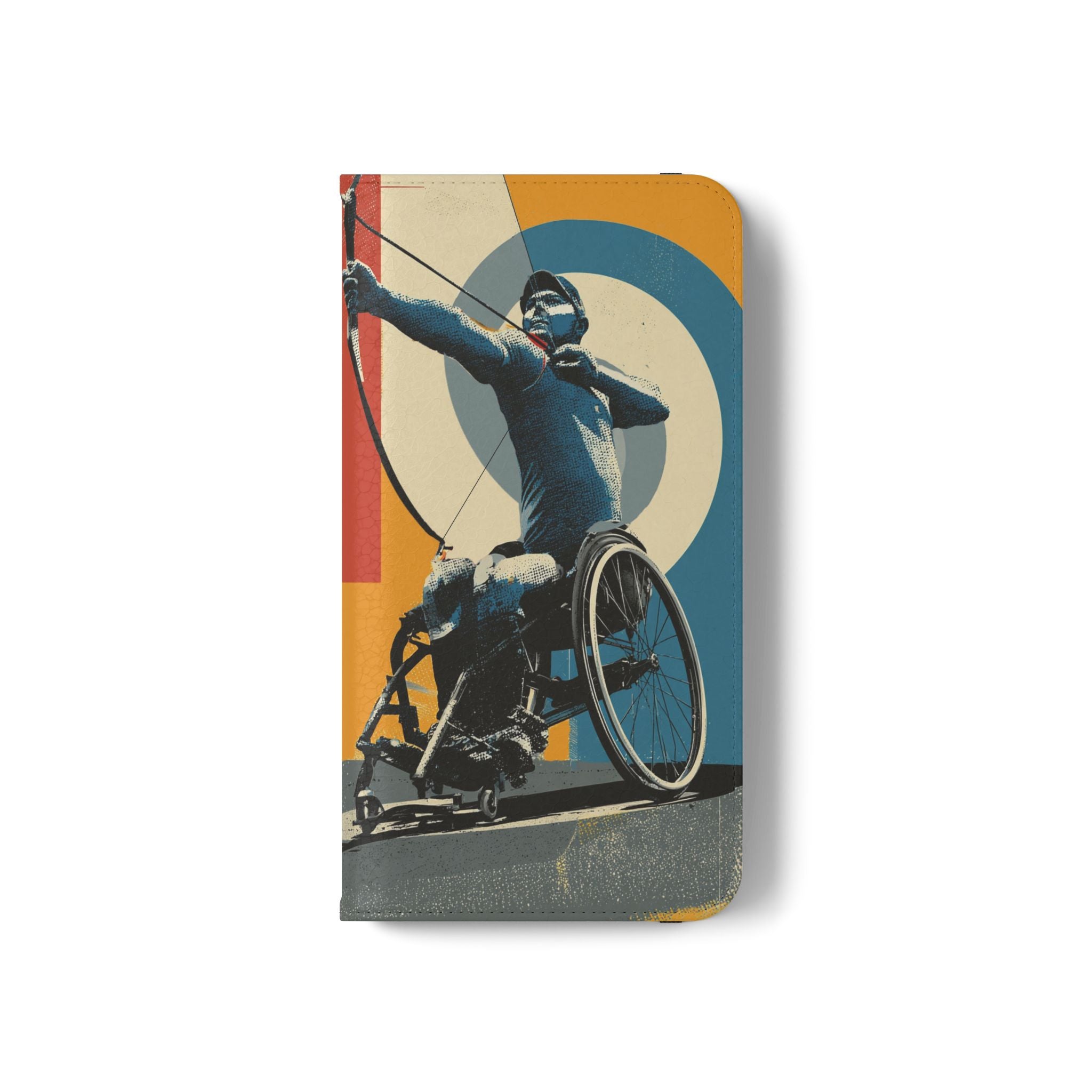 Sporty Flip Case for Athletes Archery, Phone Wallet Cover, Stylish Mobile Case, Perfect Gift for Sports Fans, Functional Design