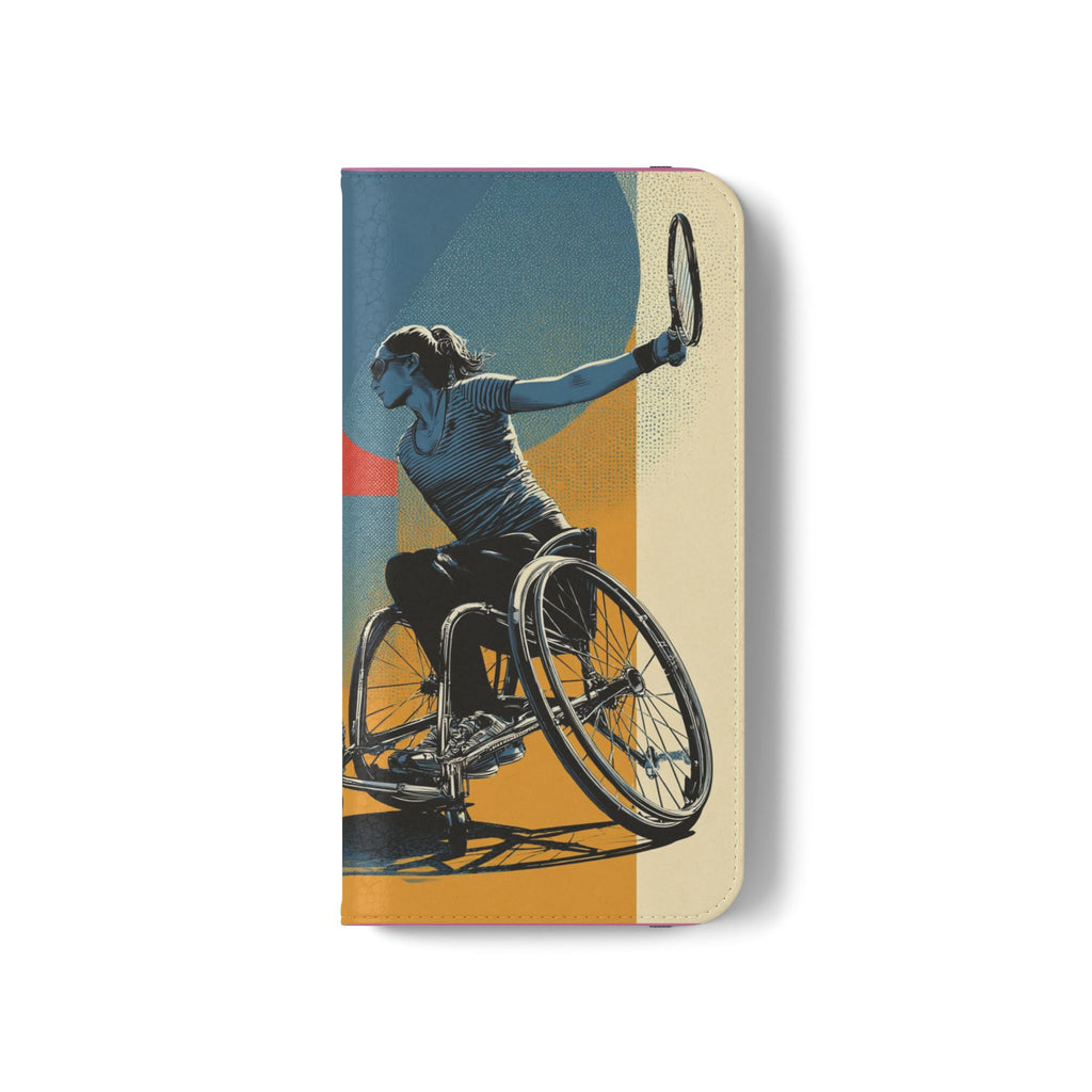 Sporty Flip Case for Athletes Tennis, Phone Wallet Cover, Stylish Mobile Case, Perfect Gift for Sports Fans, Functional Design