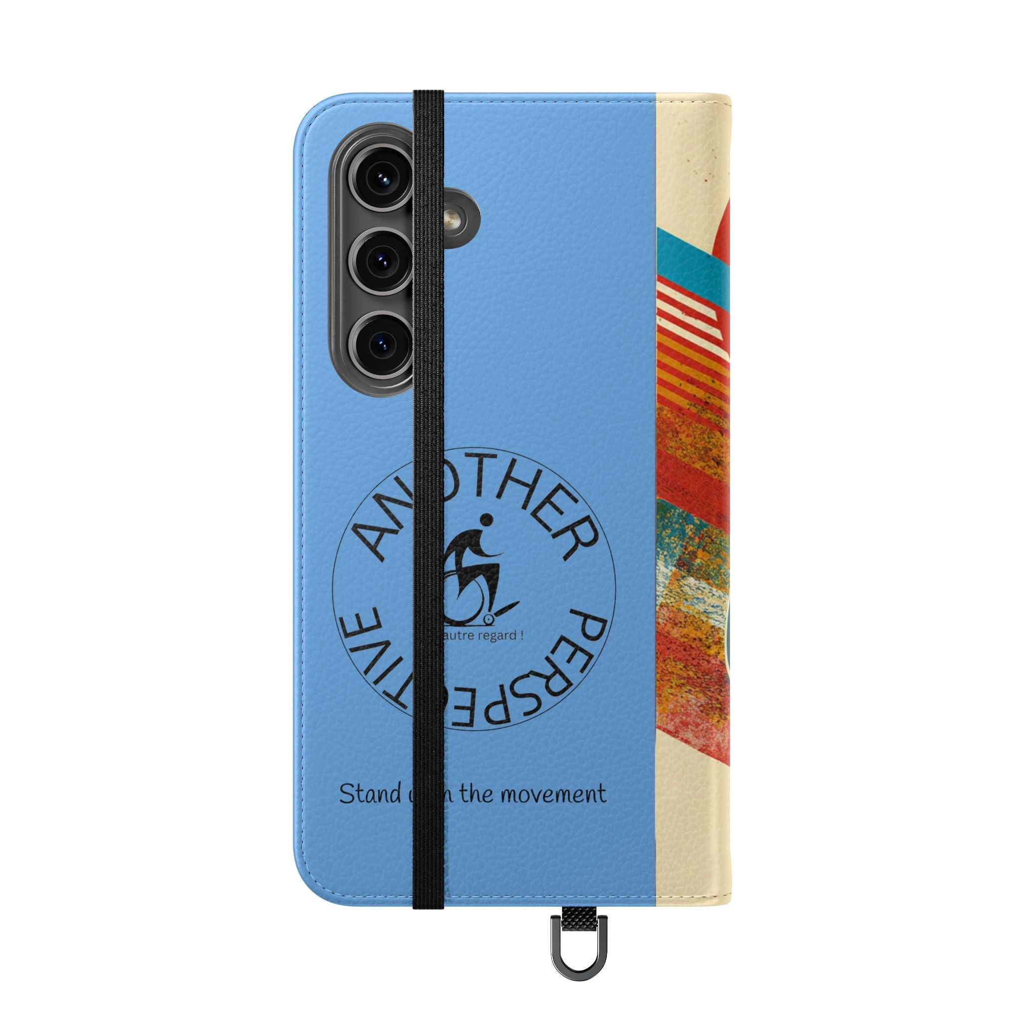 Mobility Advocate Flip Case for Phone Wheelchair, Supportive Gift for Activists, Stylish Wallet Phone Case, Perfect for Everyday Use