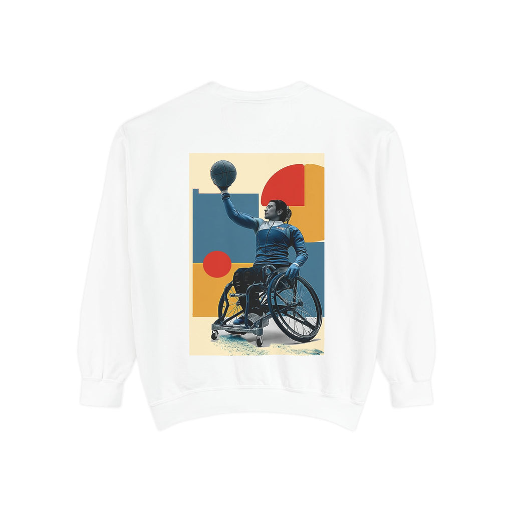 Inspirational Unisex Sweatshirt - Motivational Sports Basket Design | Perfect for Coaches, Athletes, Gifts, Casual Wear, and Events