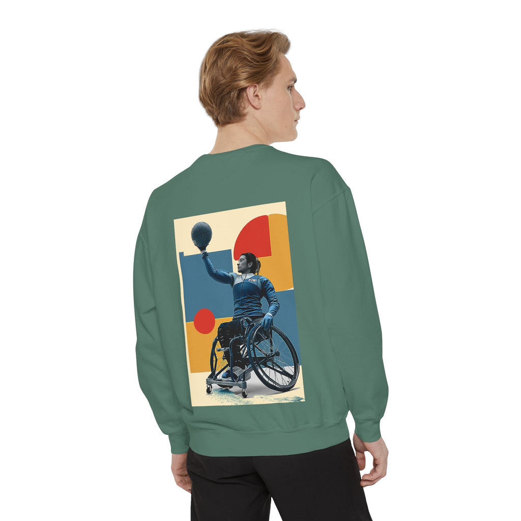 Inspirational Unisex Sweatshirt - Motivational Sports Basket Design | Perfect for Coaches, Athletes, Gifts, Casual Wear, and Events