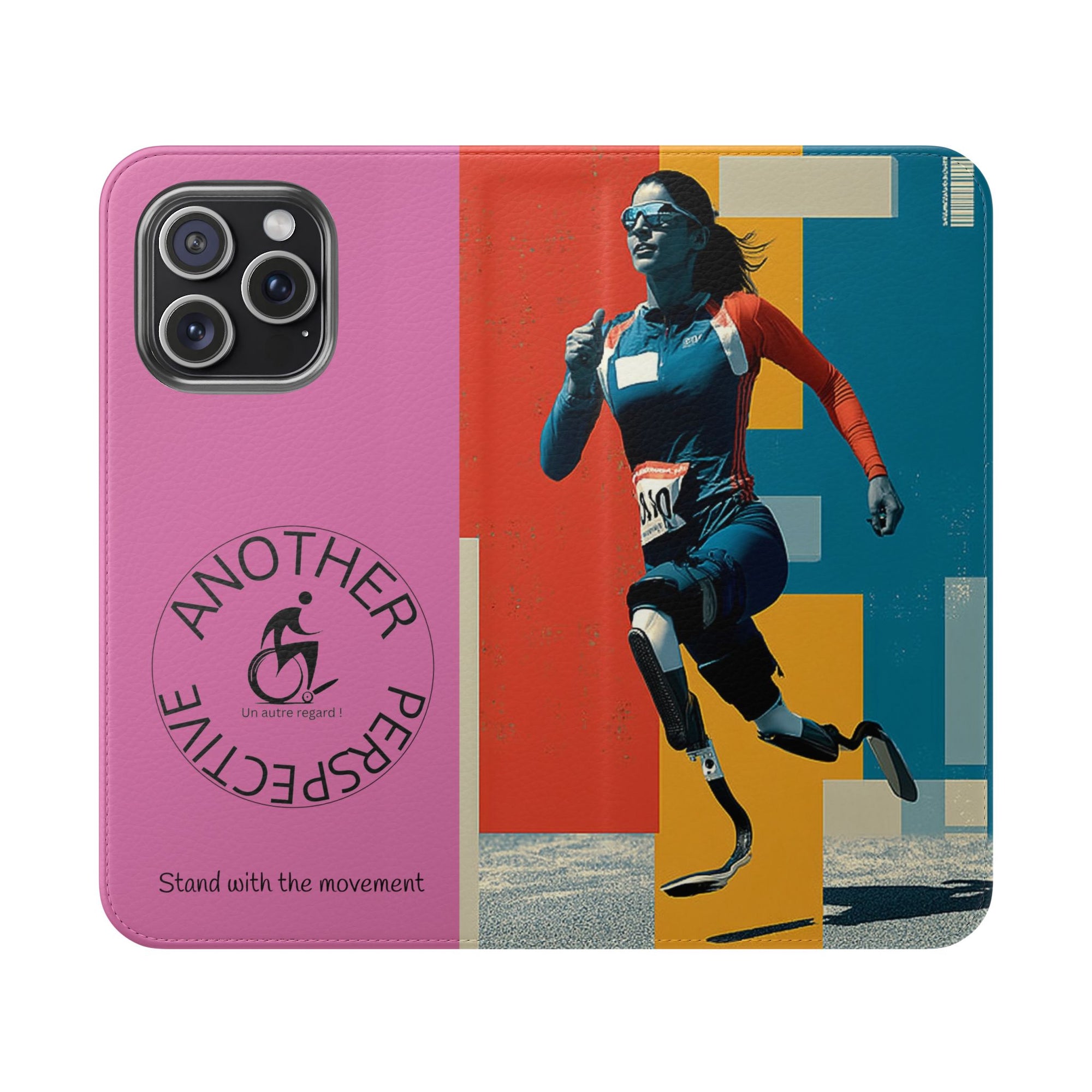 Empowering Flip Cases for Smartphones Course| Stand with the Movement, Stylish Phone Cover, Unique Gift, Inclusive Design, Support Accessibility