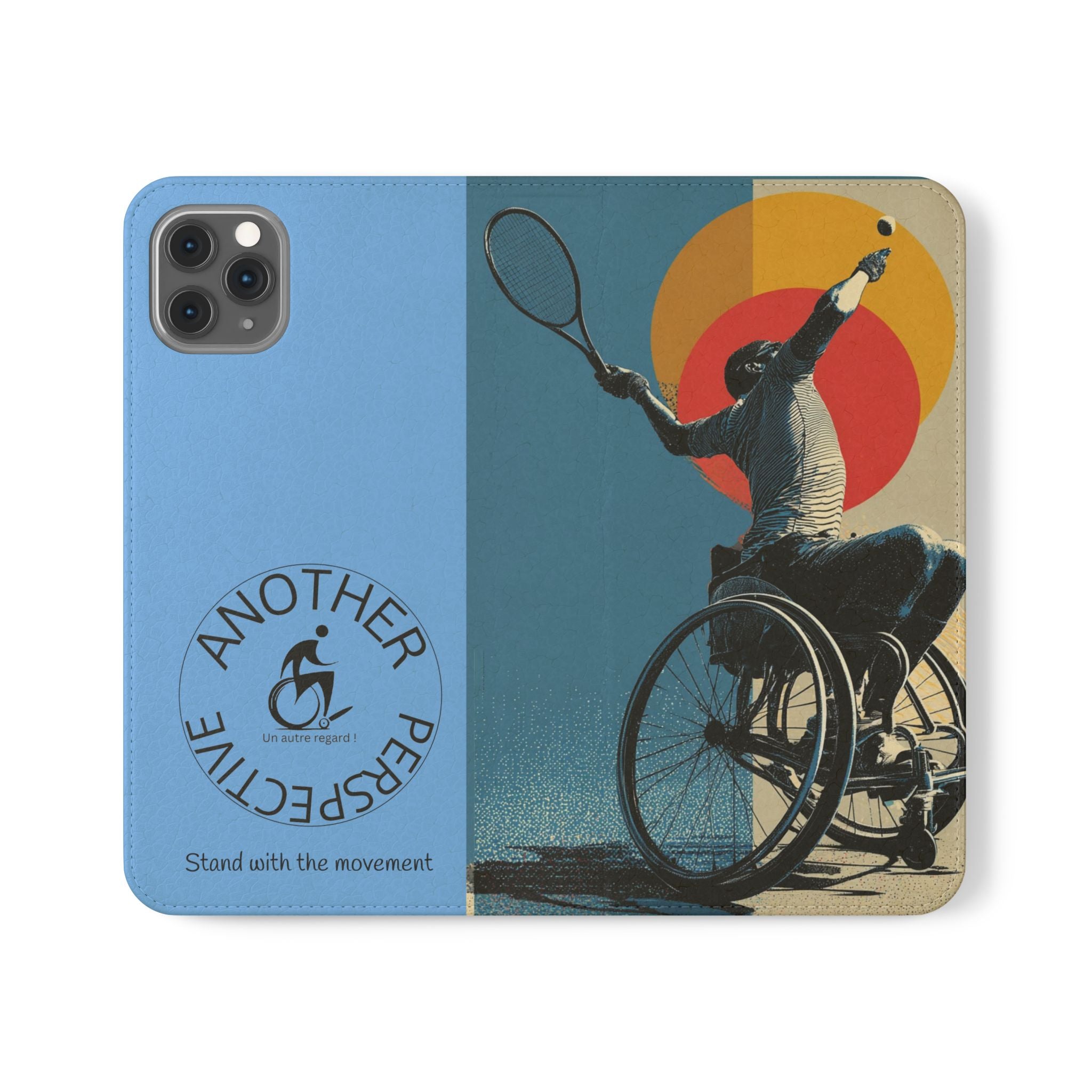 Sporty Flip Case for Athletes Tennis, Phone Wallet Cover, Stylish Mobile Case, Perfect Gift for Sports Fans, Functional Design