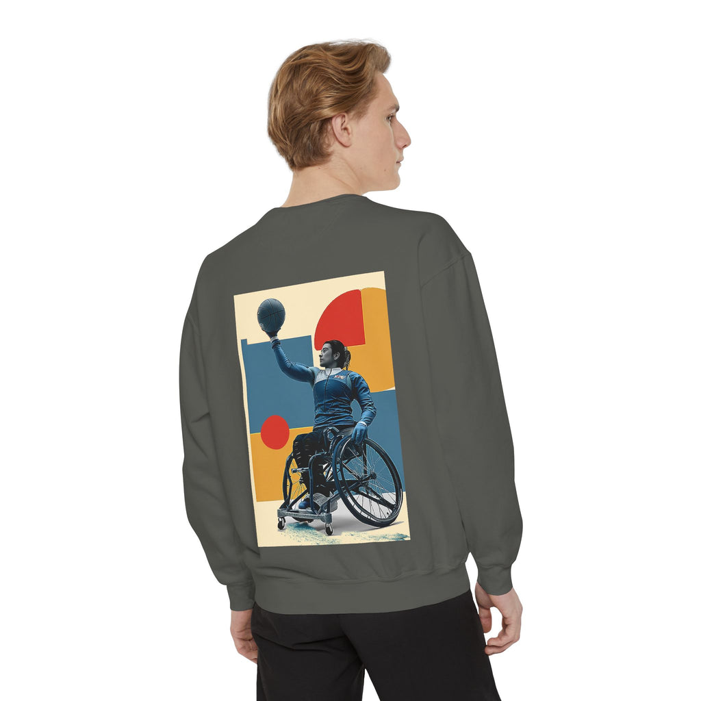 Inspirational Unisex Sweatshirt - Motivational Sports Basket Design | Perfect for Coaches, Athletes, Gifts, Casual Wear, and Events