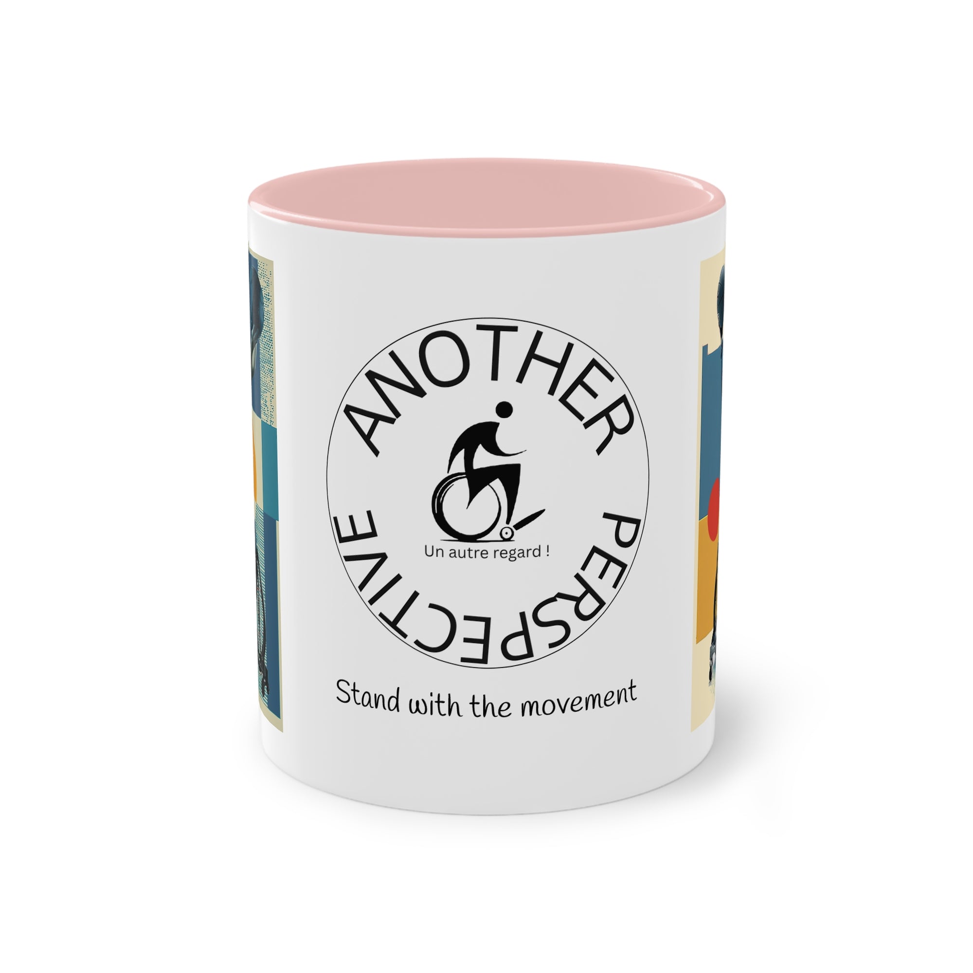 Dynamic Two-Tone Coffee Mug Basket,  Ideal Gift for Athletes, Motivational Morning Caffeine Boost, Sports Lover Cup