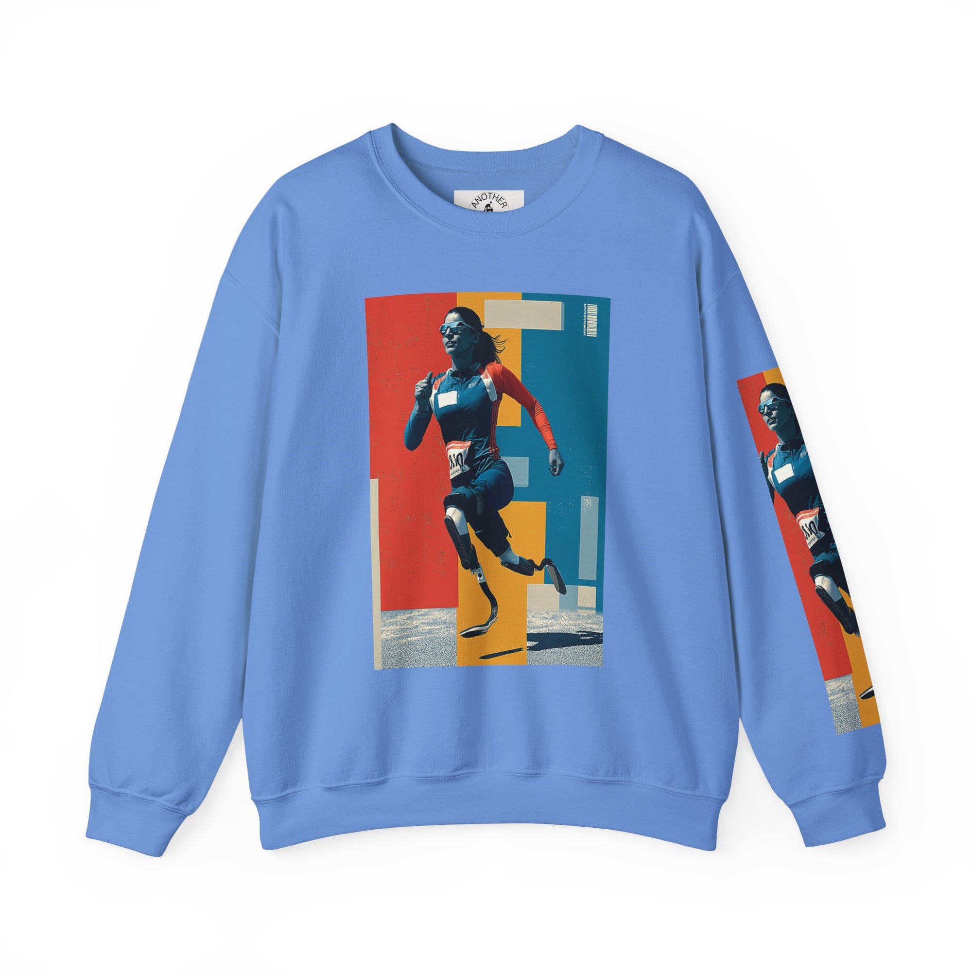 Inclusive WheelChair Course Sports Themed Sweatshirt for Empowerment, Unisex Heavy Blend Crewneck, Inspirational Gift for Activists