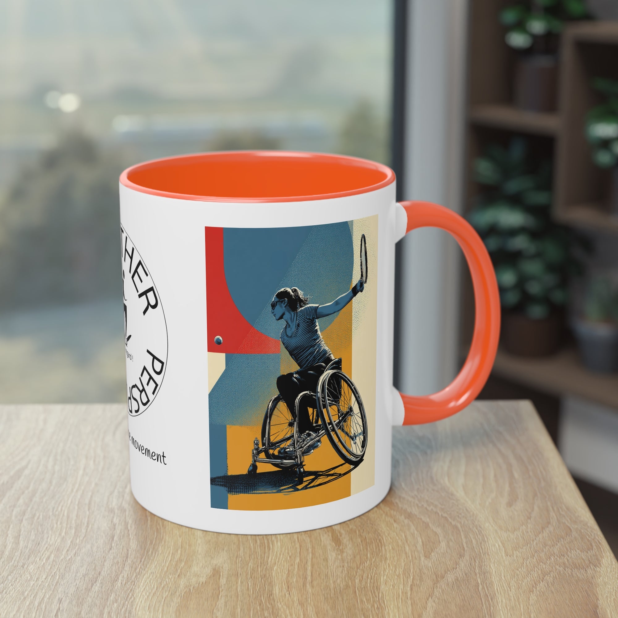 Dynamic Two-Tone Coffee Mug Tennis, Race-inspired Drinkware, Ideal Gift for Athletes, Motivational Morning Caffeine Boost, Sports Lover Cup