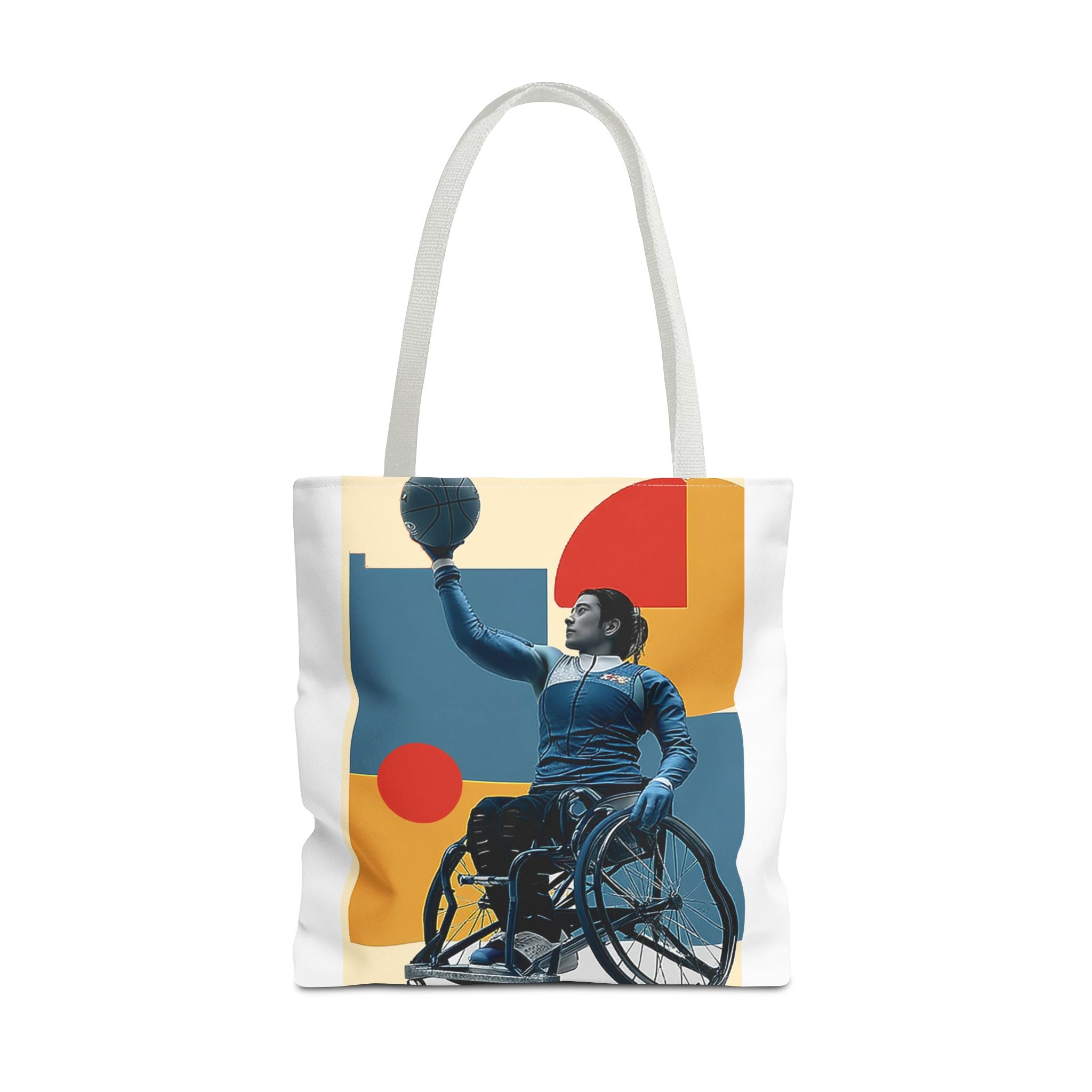 Inspirational Wheelchair Sports Tote Bag | Motivational Gym Bag, Everyday Use, Eco-Friendly Gift, Unique Sporty Design