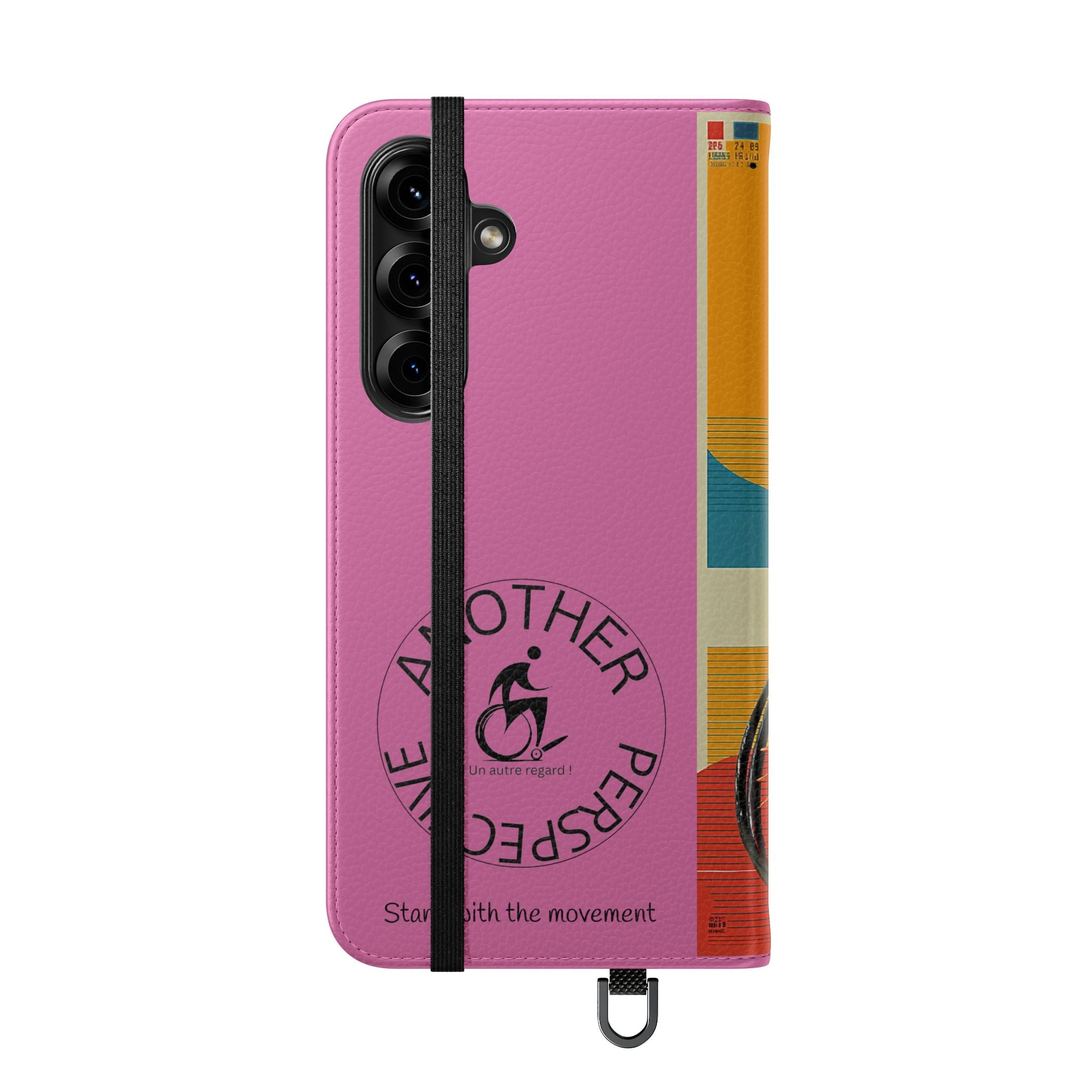 Sporty Flip Case for Wheelchair Basket Athletes, Phone Cover, Active Lifestyle Accessory, Gift for Sports Lovers, Personalized Case