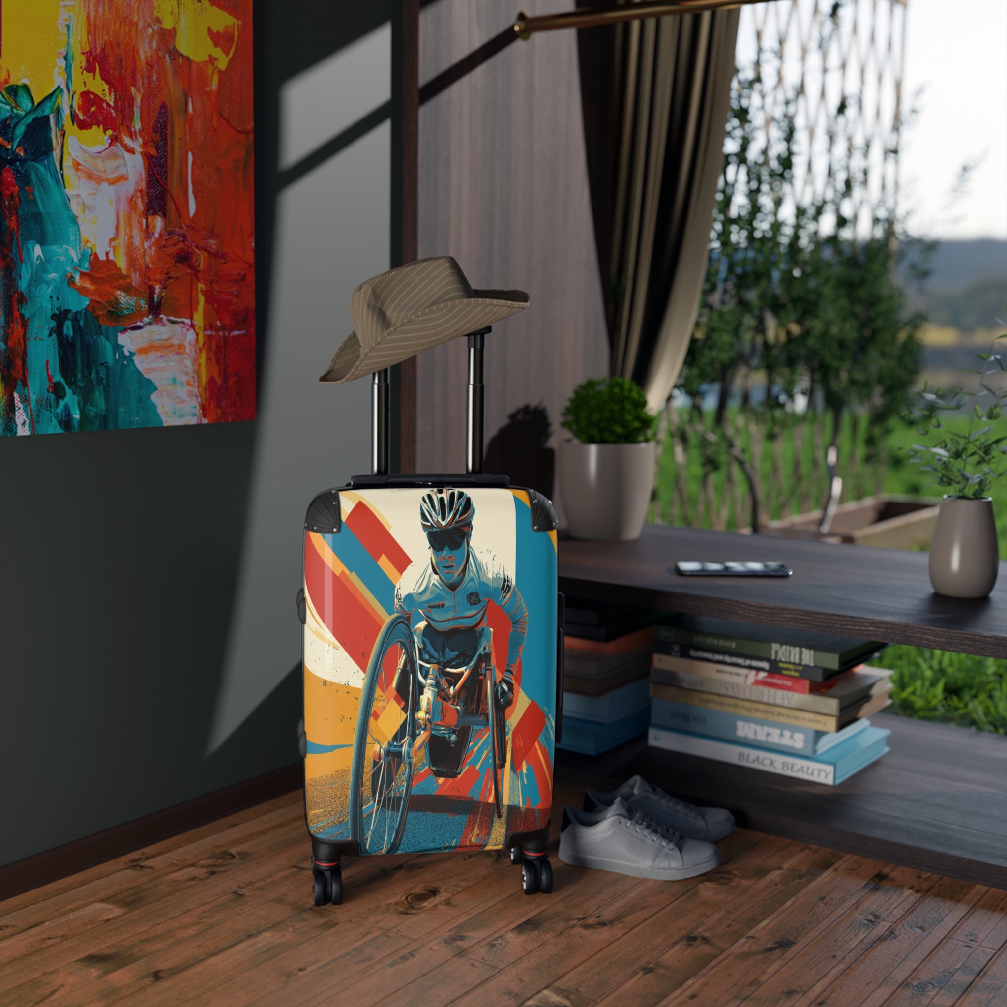 Wheelchair Athlete Suitcase - Travel Gear for Adaptive Sports, Unique Luggage, Inspirational Gift, Mobility Travel, Adventure Bag