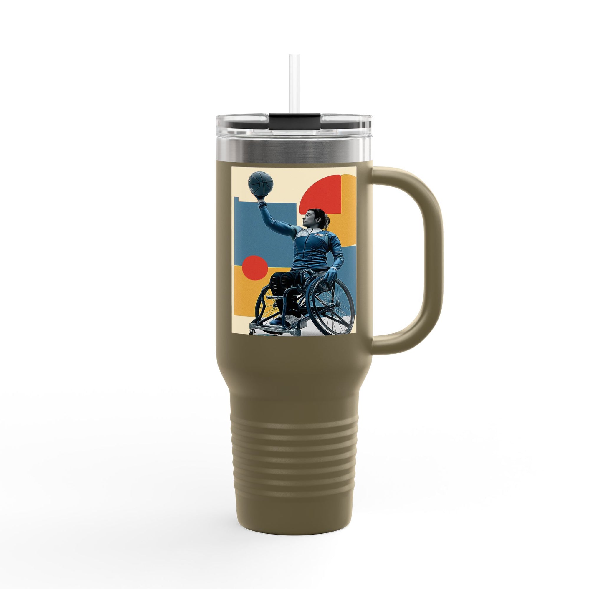 Vibrant Insulated Travel Mug, 40oz | Stylish Drinkware for Outdoor Adventures, Sports, Travel, Gifts