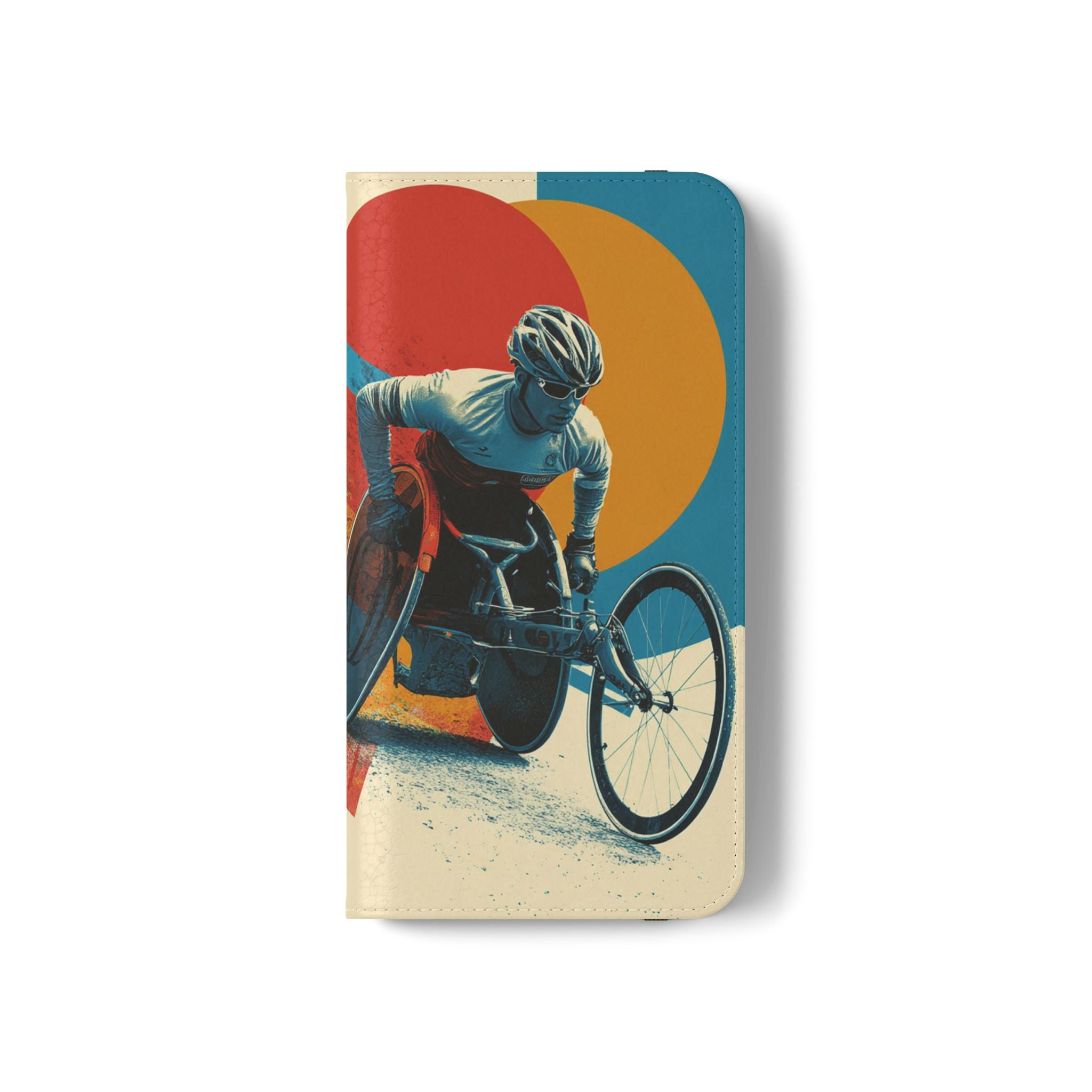 Mobility Advocate Flip Case for Phone Wheelchair, Supportive Gift for Activists, Stylish Wallet Phone Case, Perfect for Everyday Use