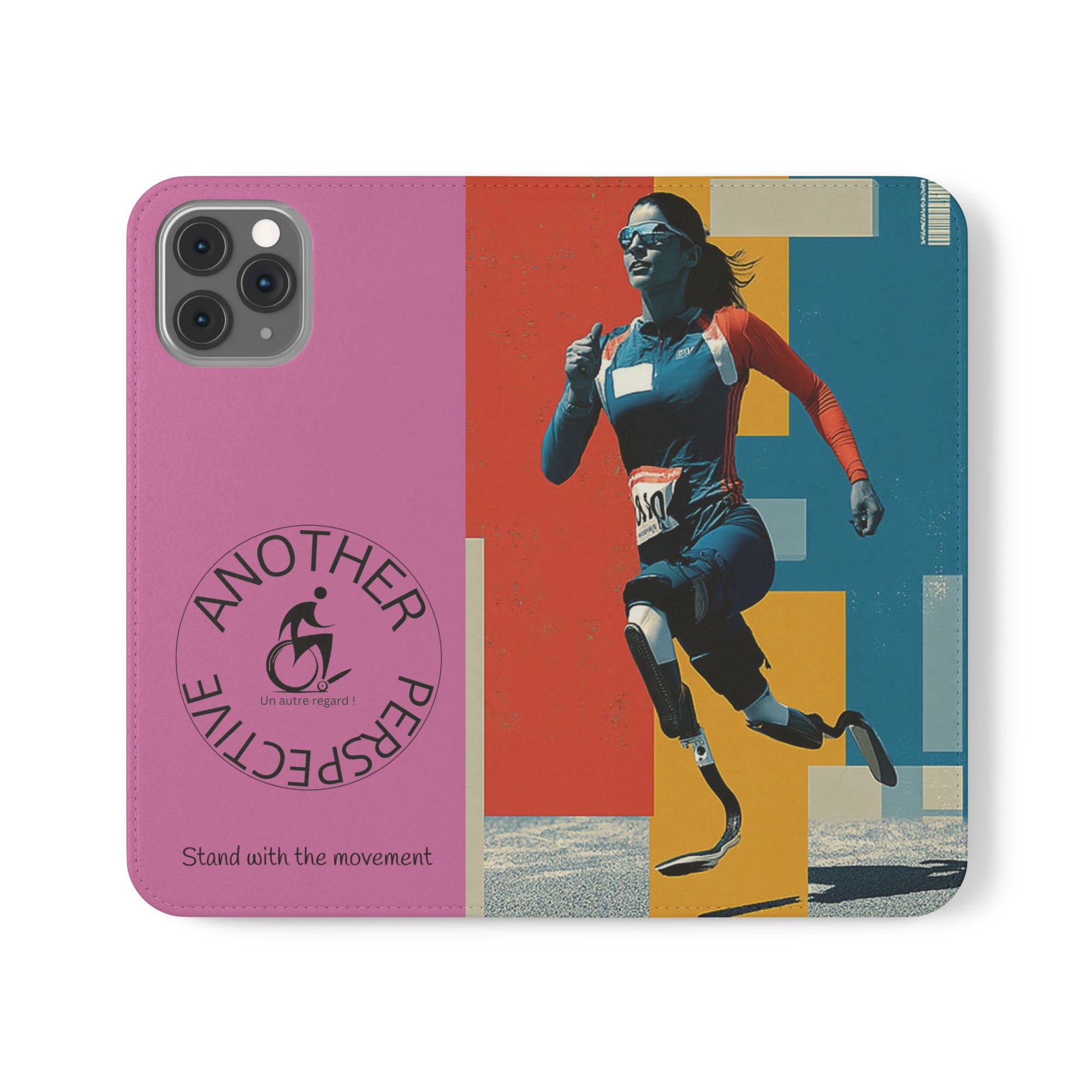 Empowering Flip Cases for Smartphones Course| Stand with the Movement, Stylish Phone Cover, Unique Gift, Inclusive Design, Support Accessibility