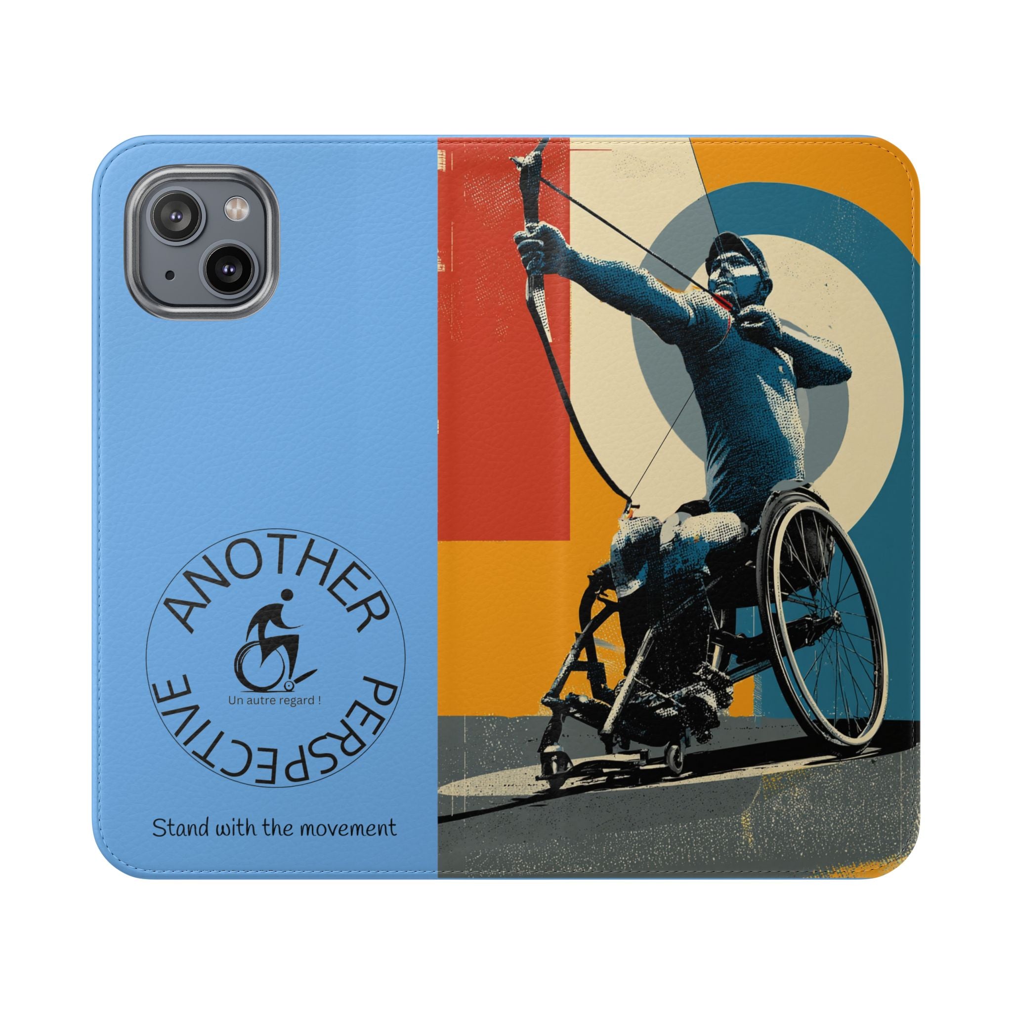 Sporty Flip Case for Athletes Archery, Phone Wallet Cover, Stylish Mobile Case, Perfect Gift for Sports Fans, Functional Design