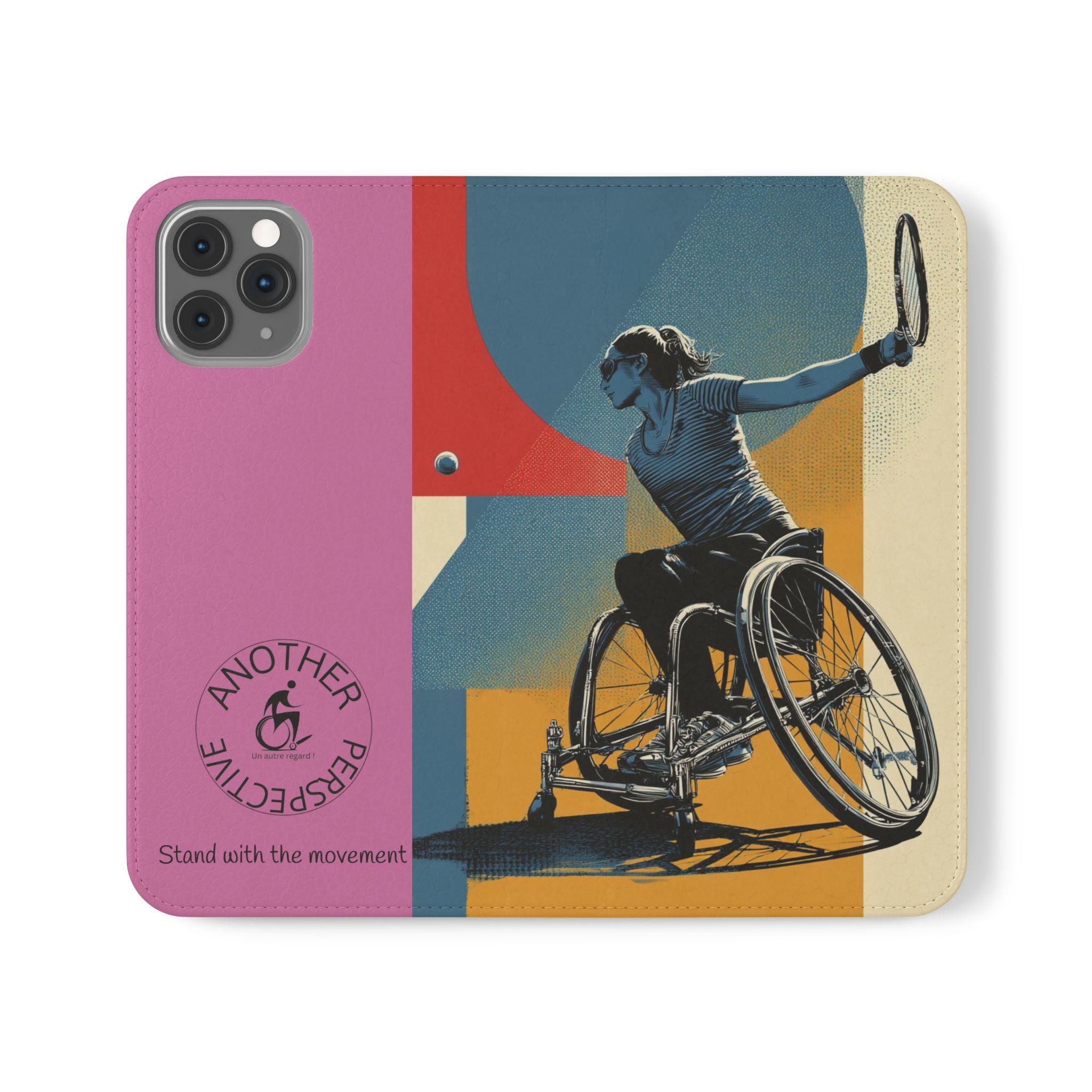 Sporty Flip Case for Athletes Tennis, Phone Wallet Cover, Stylish Mobile Case, Perfect Gift for Sports Fans, Functional Design