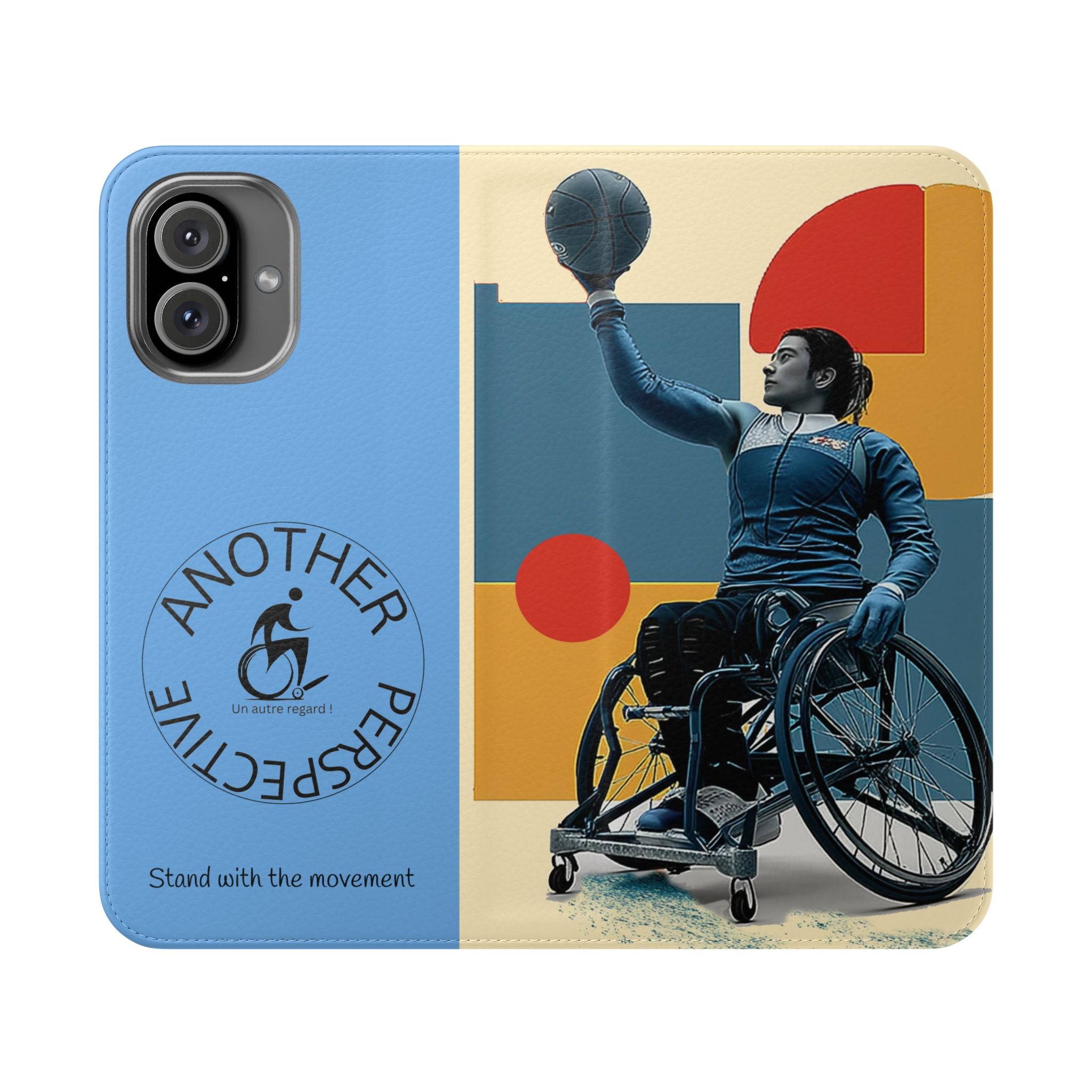 Adaptive Flip Cases for Empowerment, Wheelchair Basketball, Disability Awareness, Inspirational Gifts, Supportive Accessories