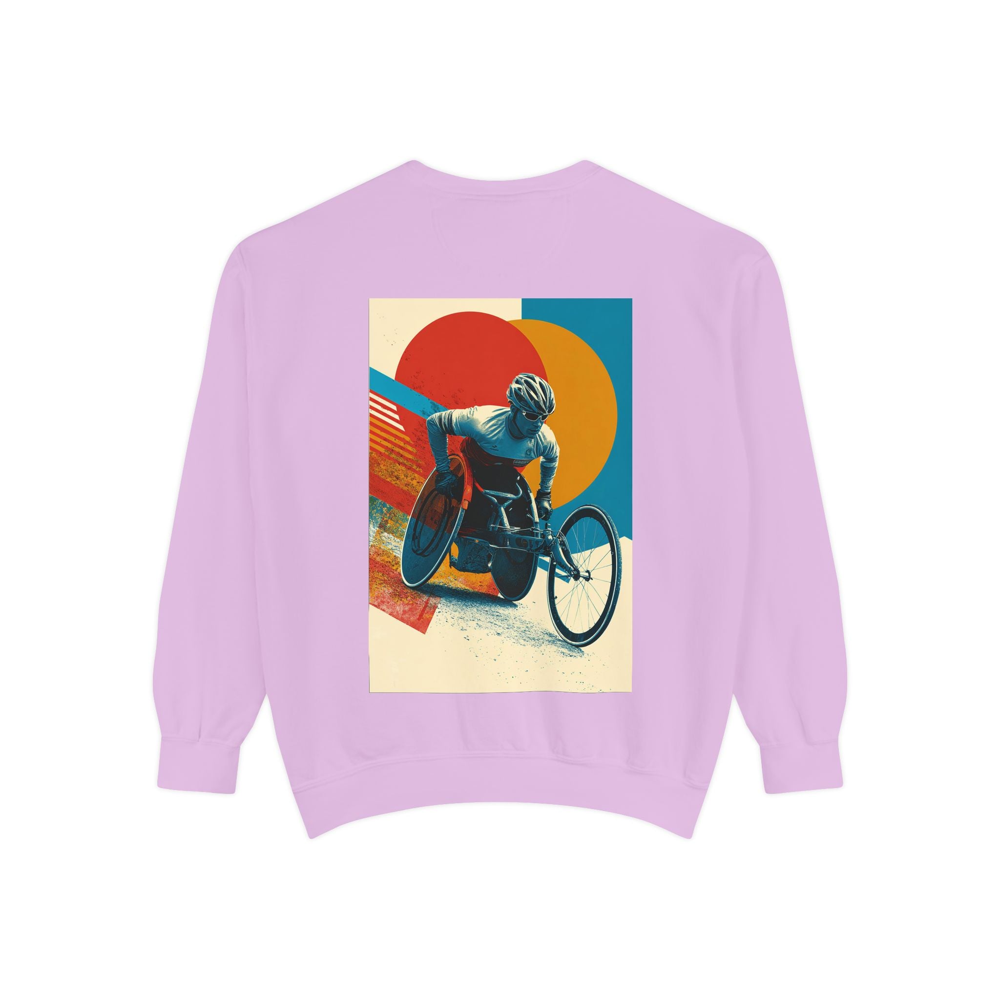 Inspirational Unisex Sweatshirt - Motivational Sports Wheelchair course Design | Perfect for Coaches, Athletes, Gifts, Casual Wear, and Events