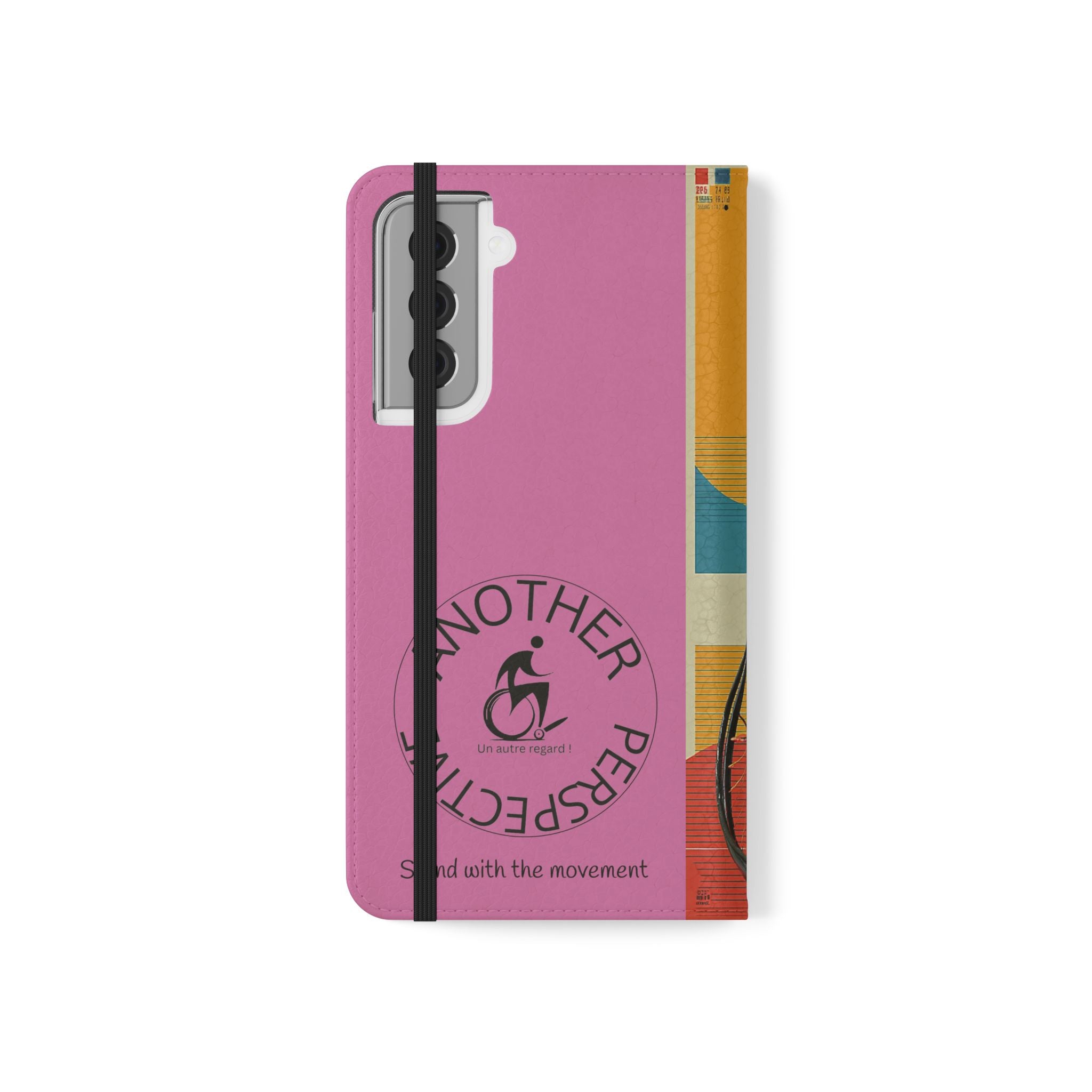 Sporty Flip Case for Wheelchair Basket Athletes, Phone Cover, Active Lifestyle Accessory, Gift for Sports Lovers, Personalized Case