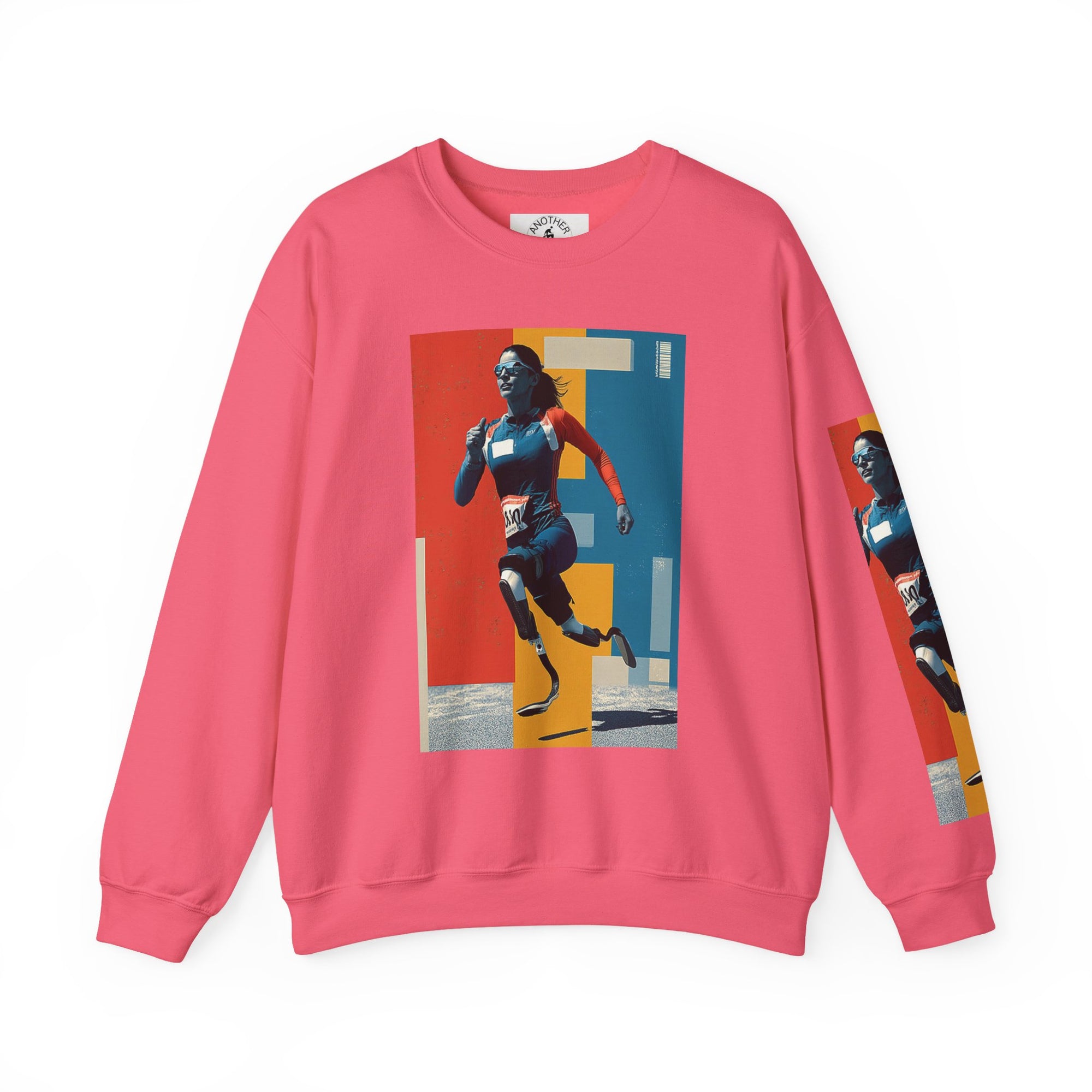 Inclusive WheelChair Course Sports Themed Sweatshirt for Empowerment, Unisex Heavy Blend Crewneck, Inspirational Gift for Activists