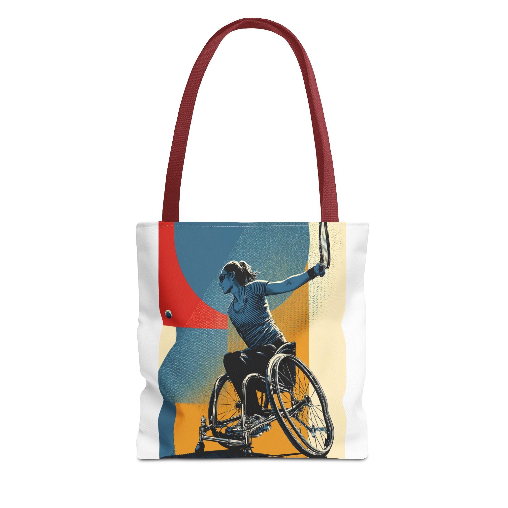 Inspirational Wheelchair Sports Tote Bag | Motivational Gym Bag, Everyday Use, Eco-Friendly Gift, Unique Sporty Design