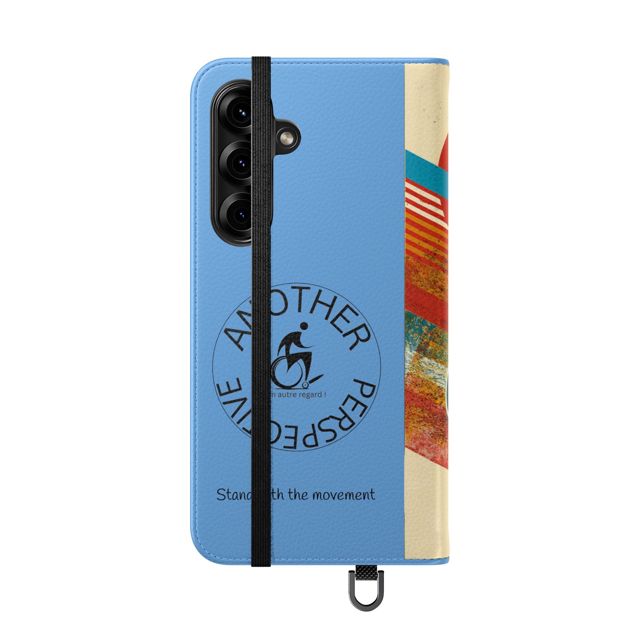 Mobility Advocate Flip Case for Phone Wheelchair, Supportive Gift for Activists, Stylish Wallet Phone Case, Perfect for Everyday Use