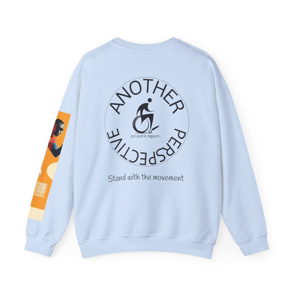 Inclusive Course Sports Themed Sweatshirt for Empowerment, Unisex Heavy Blend Crewneck, Inspirational Gift for Activists