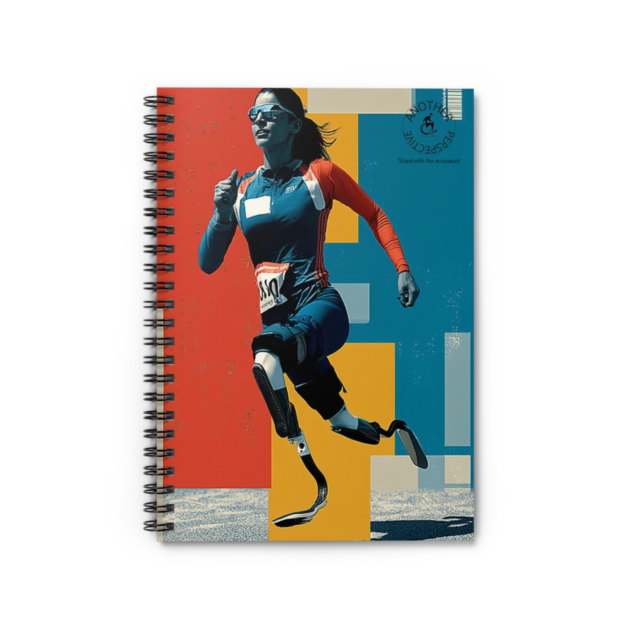 Inspirational Spiral Notebook Course- Empowering Artwork, Ideal for Goal-Setting, Journaling, Gifts for Athletes, Rehab Tools, Women's Empowerment