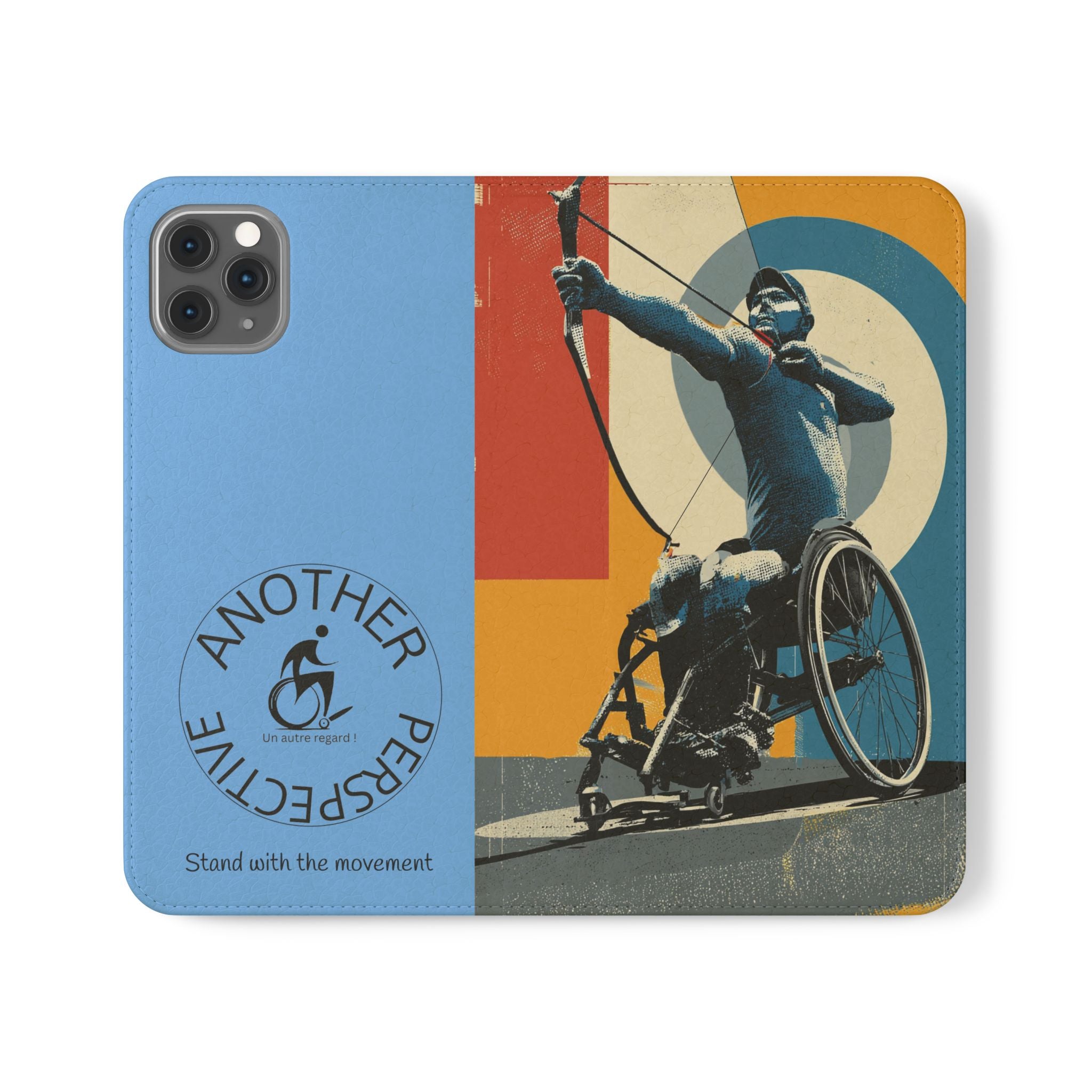 Sporty Flip Case for Athletes Archery, Phone Wallet Cover, Stylish Mobile Case, Perfect Gift for Sports Fans, Functional Design