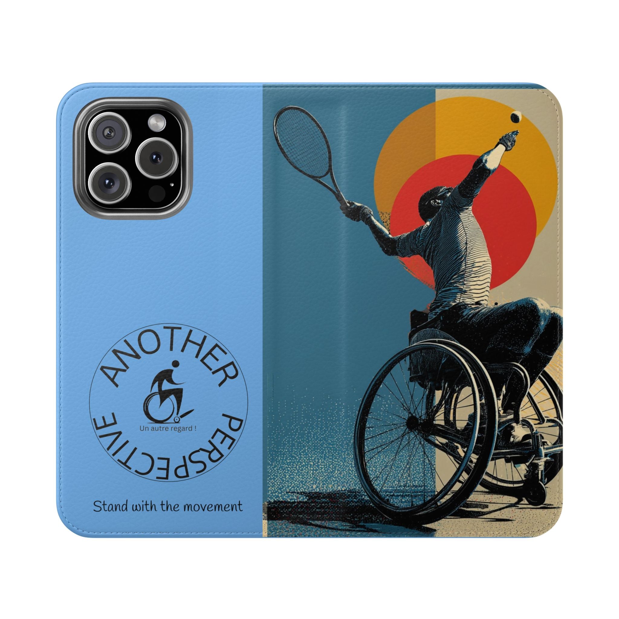 Sporty Flip Case for Athletes Tennis, Phone Wallet Cover, Stylish Mobile Case, Perfect Gift for Sports Fans, Functional Design