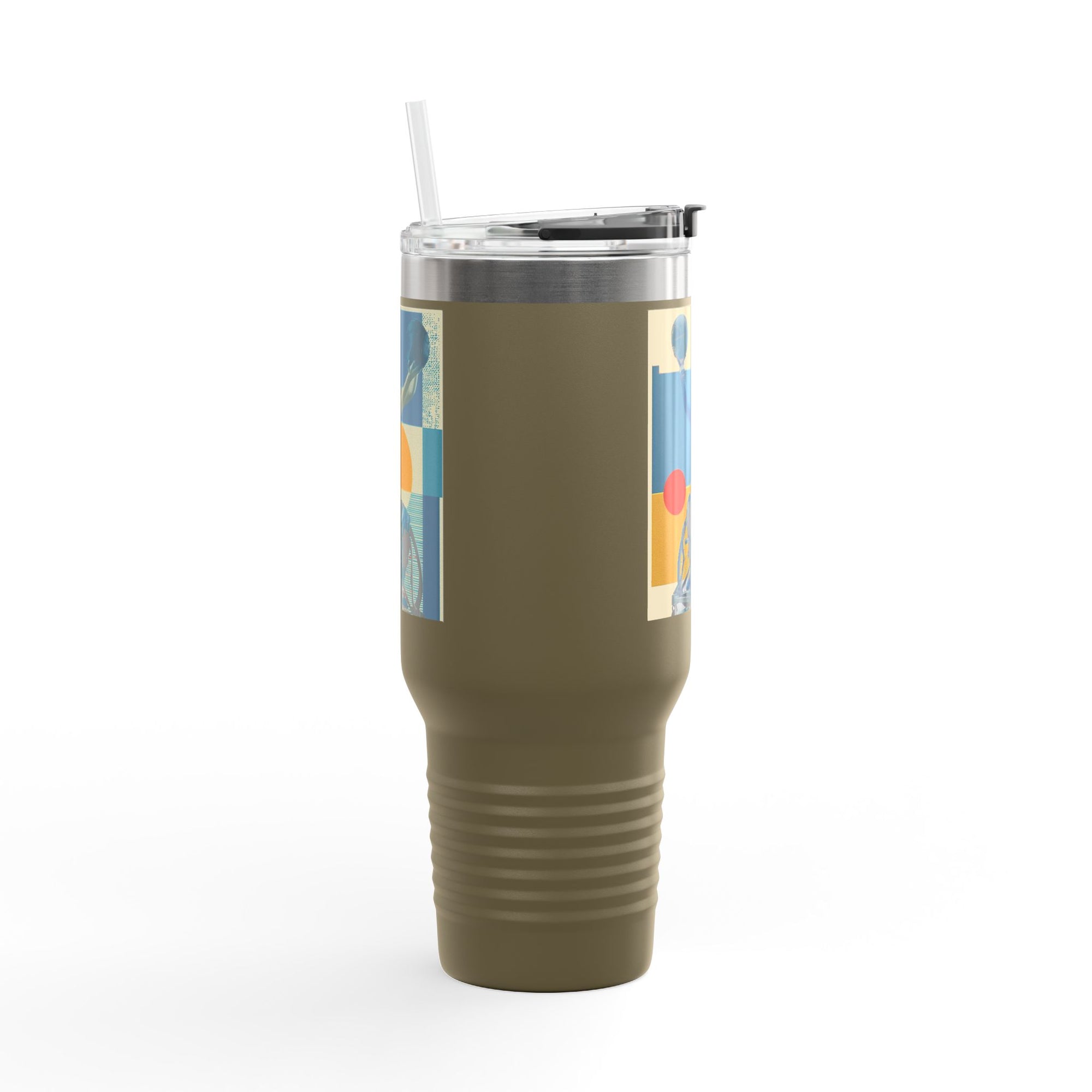 Vibrant Insulated Travel Mug, 40oz | Stylish Drinkware for Outdoor Adventures, Sports, Travel, Gifts