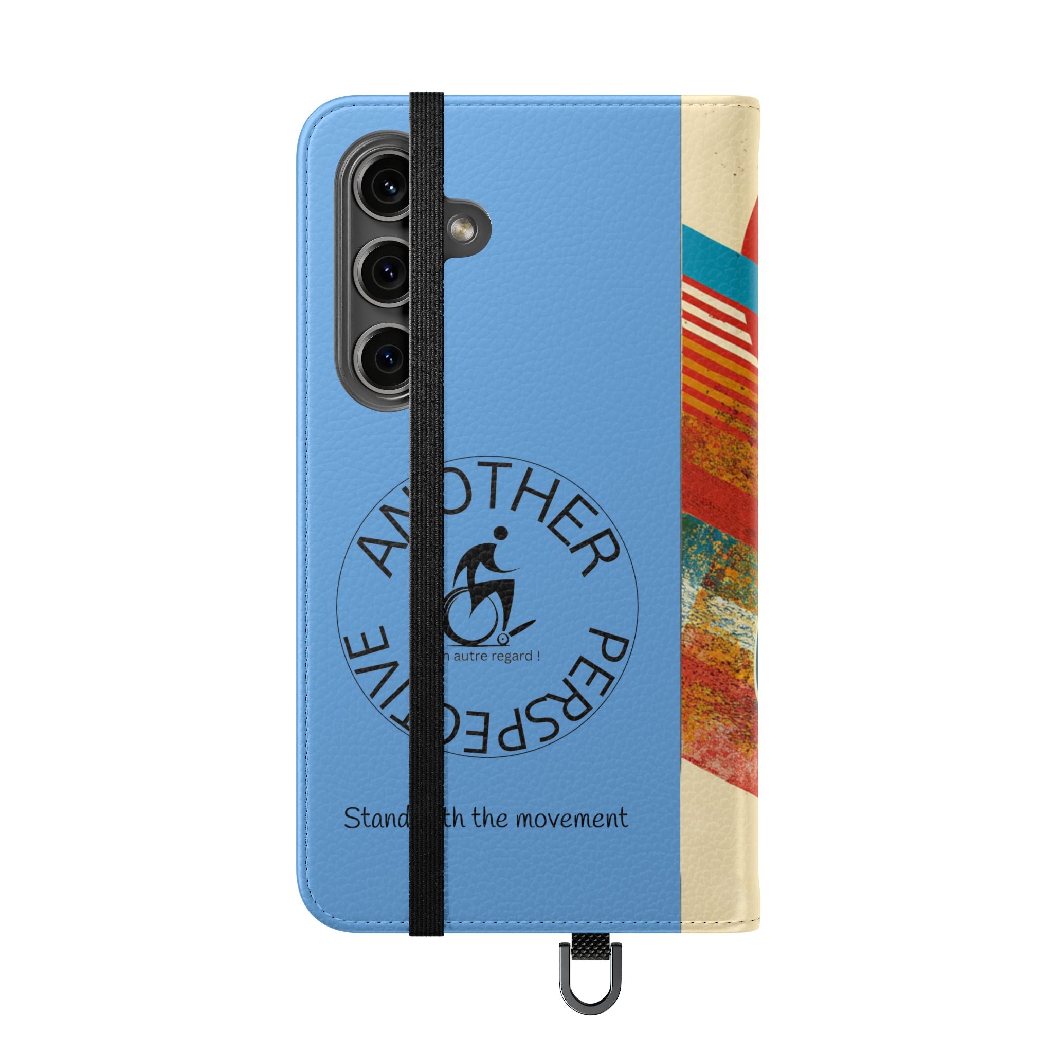 Mobility Advocate Flip Case for Phone Wheelchair, Supportive Gift for Activists, Stylish Wallet Phone Case, Perfect for Everyday Use