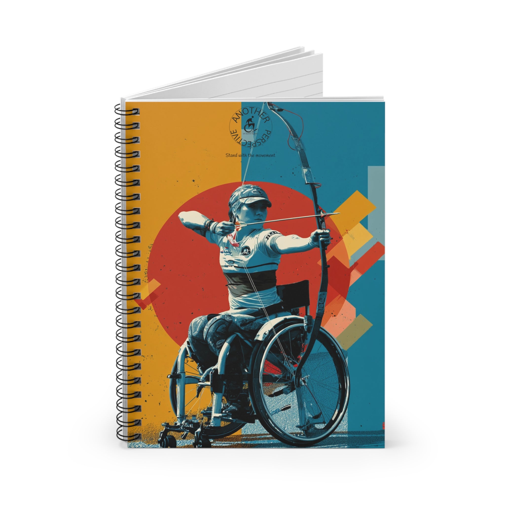 Inspirational Spiral Notebook Archery - Empowering Artwork, Ideal for Goal-Setting, Journaling, Gifts for Athletes, Rehab Tools, Women's Empowerment