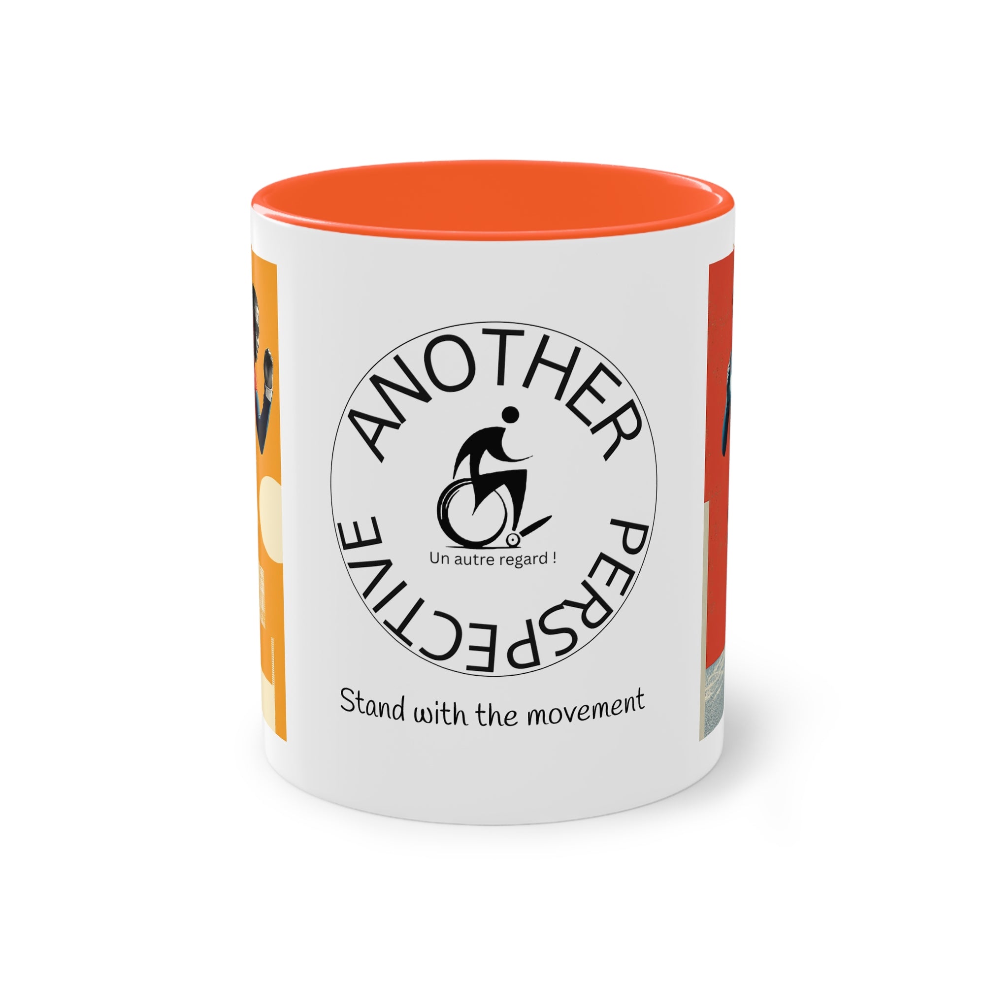 Dynamic Two-Tone Coffee Mug Course, Drinkware, Ideal Gift for Athletes, Motivational Morning Caffeine Boost, Sports Lover Cup