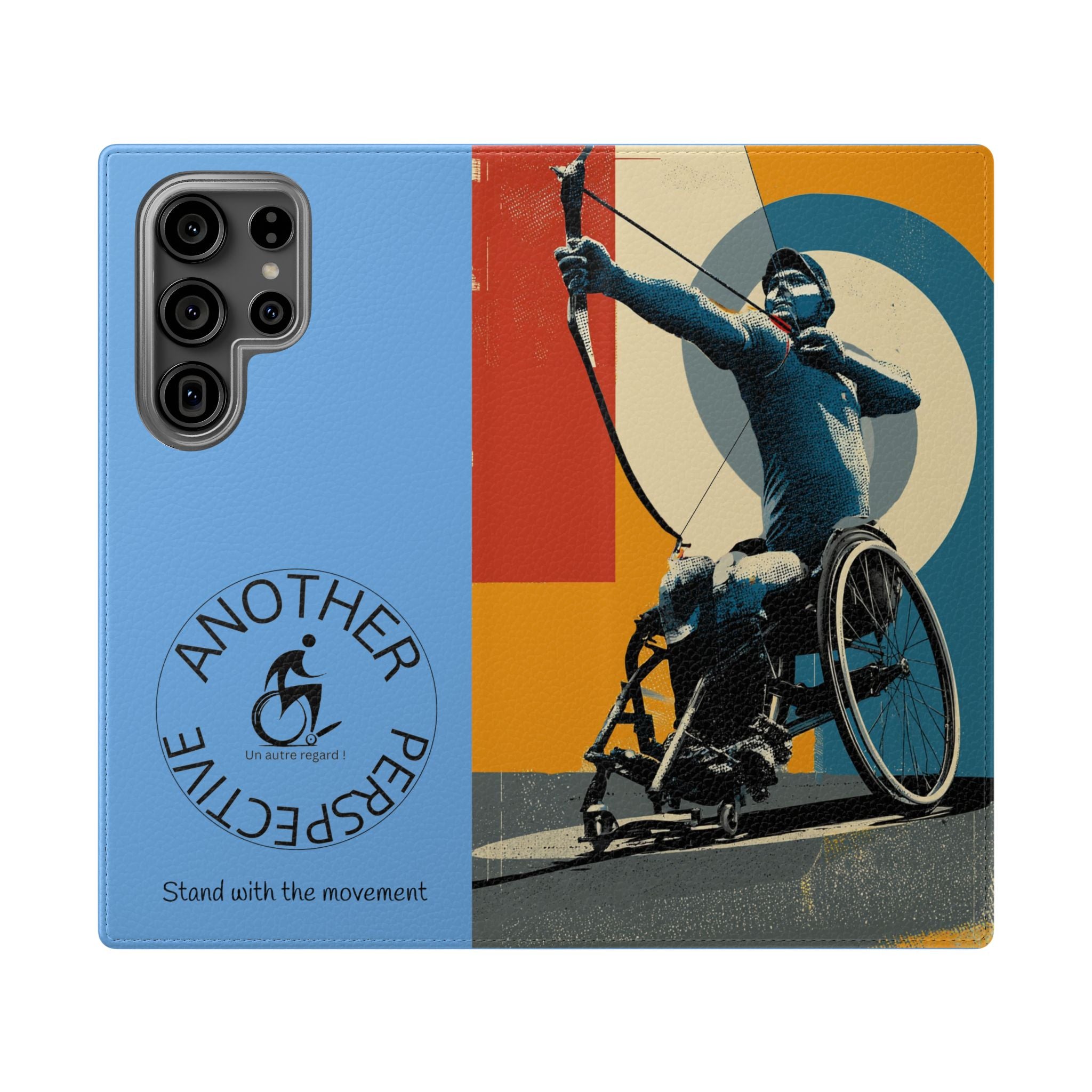 Sporty Flip Case for Athletes Archery, Phone Wallet Cover, Stylish Mobile Case, Perfect Gift for Sports Fans, Functional Design