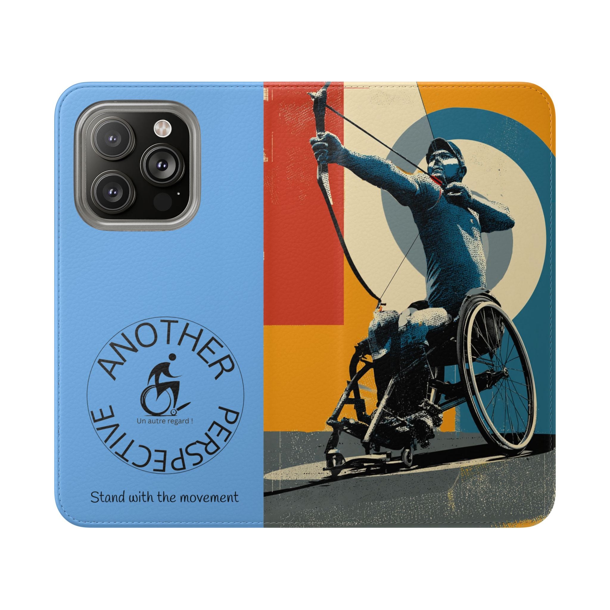 Sporty Flip Case for Athletes Archery, Phone Wallet Cover, Stylish Mobile Case, Perfect Gift for Sports Fans, Functional Design